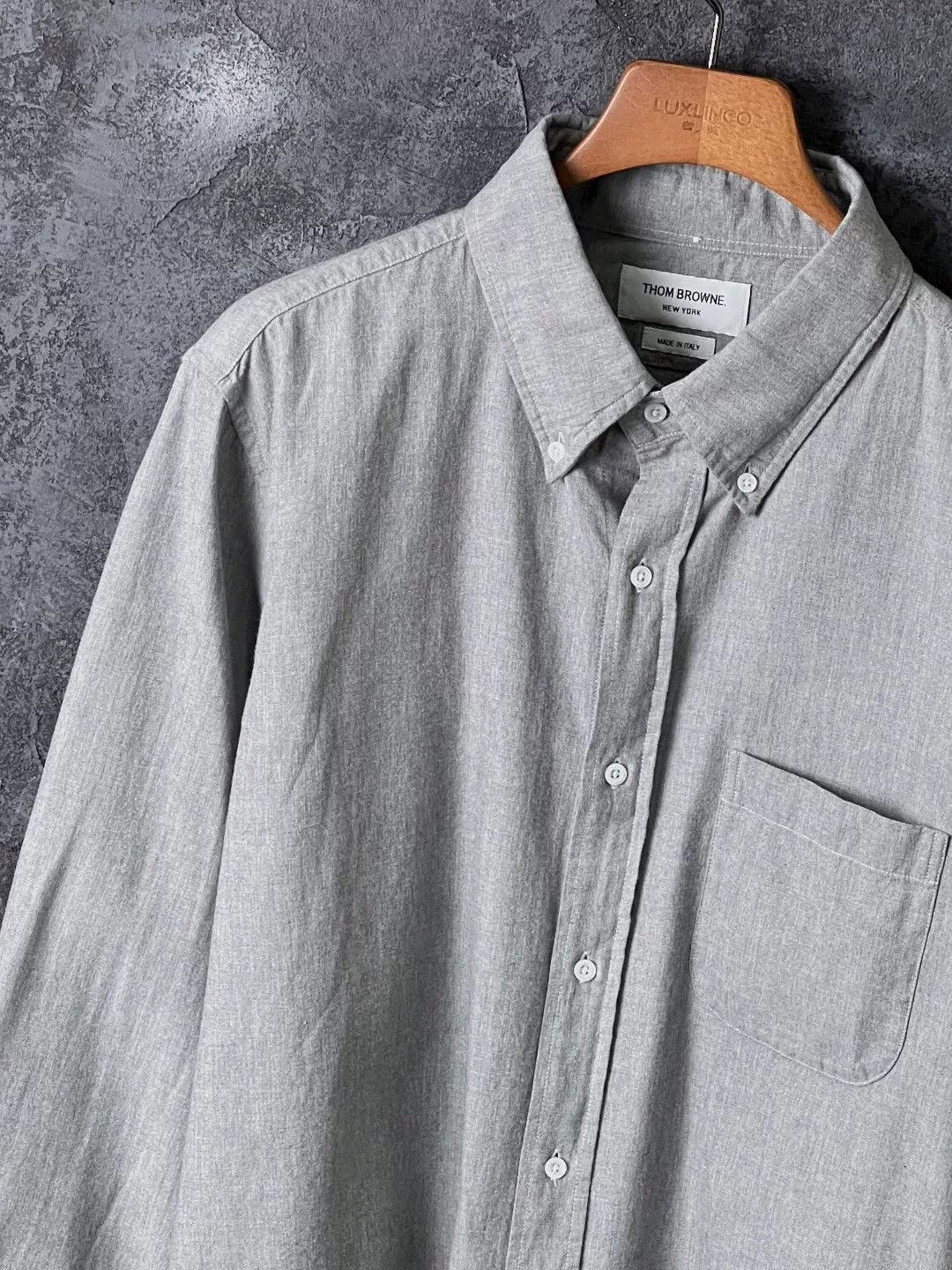 Thom Browne Thom Browne Casual Cotton Brown Shirt l Men Size US L / EU 52-54 / 3 - 6 Thumbnail