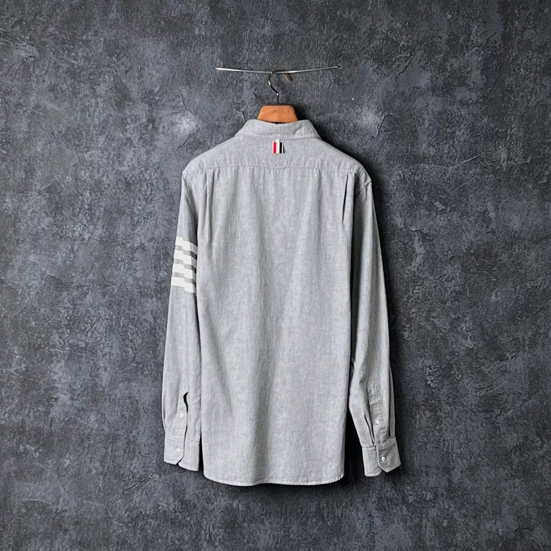Thom Browne Thom Browne Casual Cotton Brown Shirt l Men Size US L / EU 52-54 / 3 - 3 Thumbnail