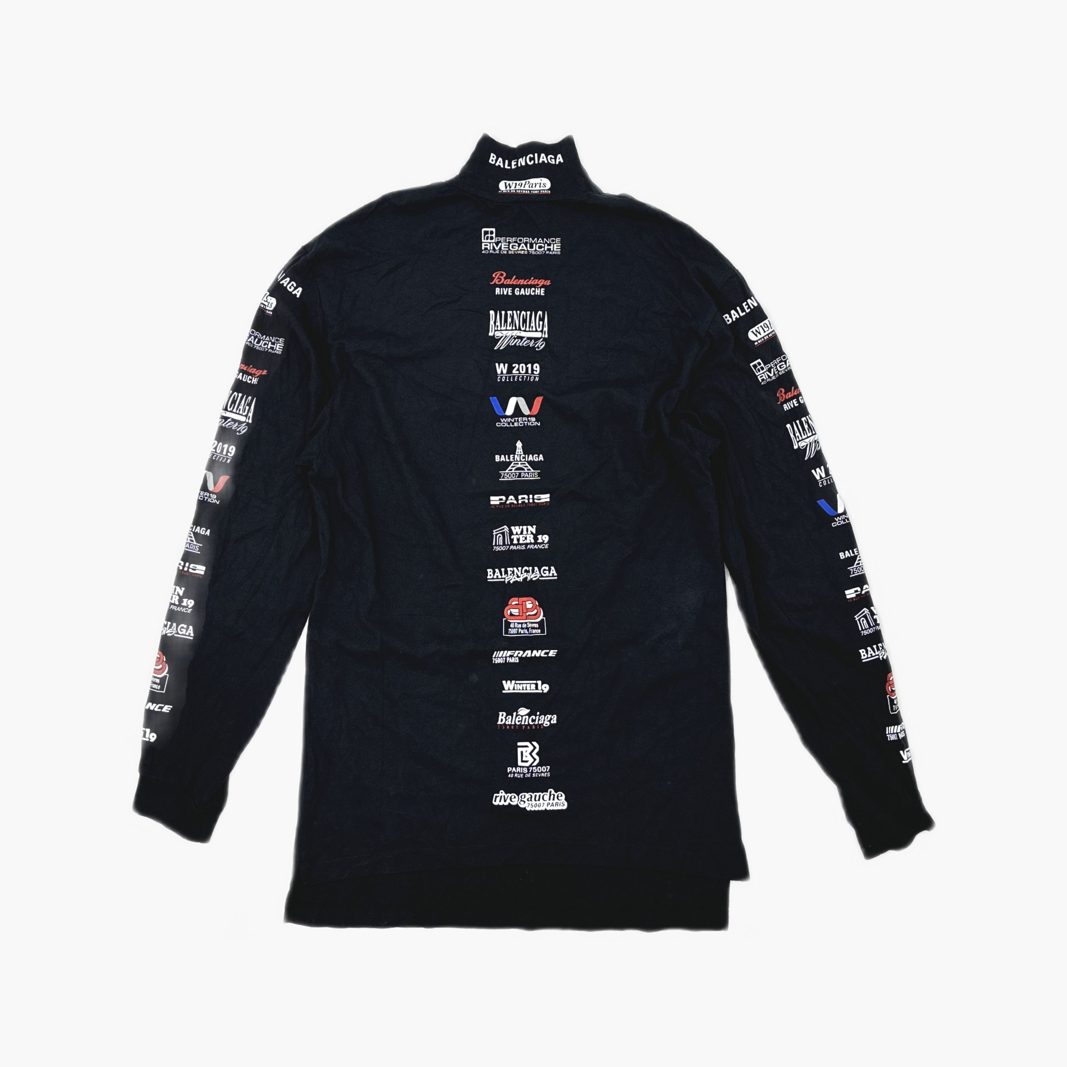 Balenciaga Balenciaga Multi-Logo Print Long Sleeve T-Shirt S Size US S / EU 44-46 / 1 - 3 Thumbnail