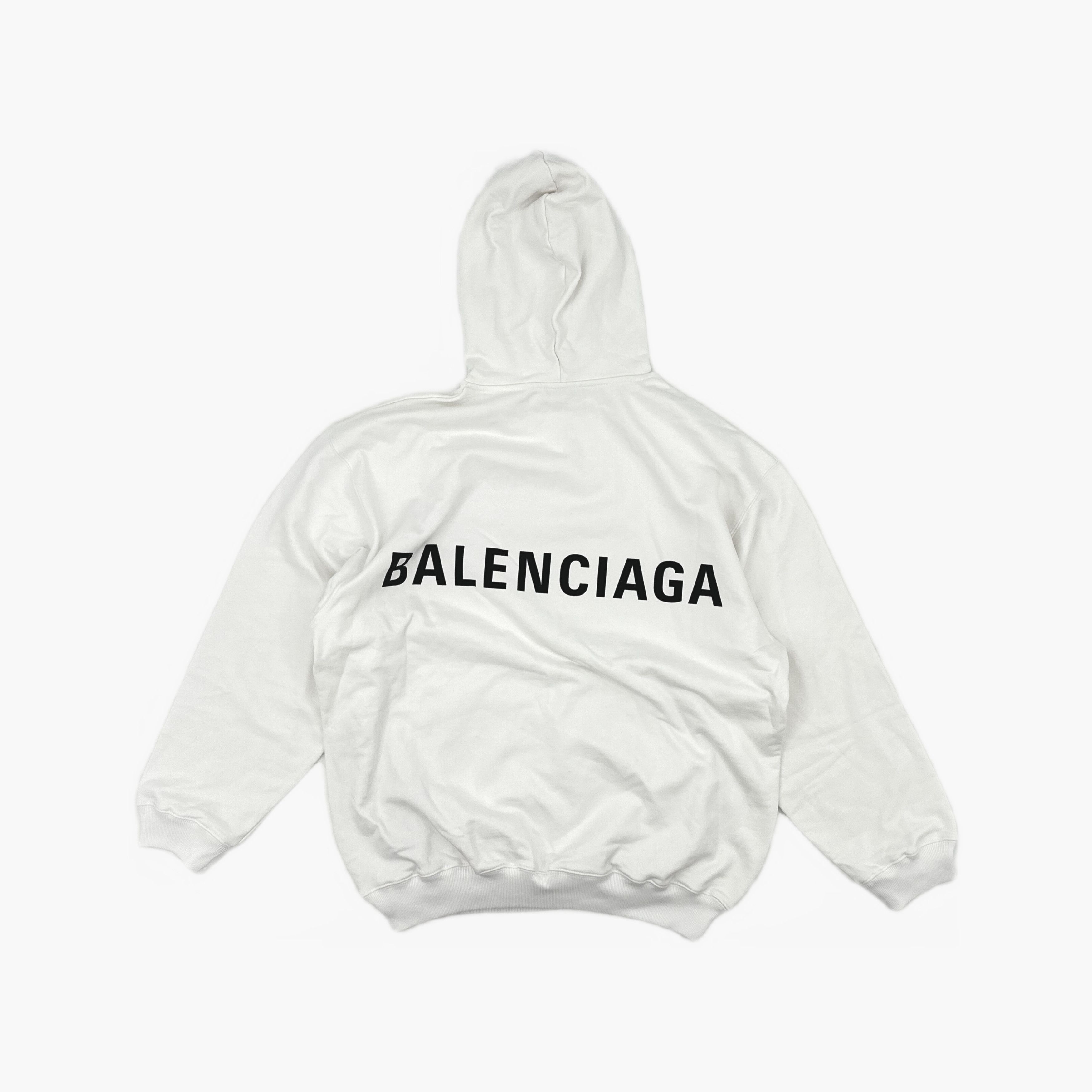 Balenciaga Balenciaga Back Logo Hoodie Size M Size US M / EU 48-50 / 2 - 3 Thumbnail