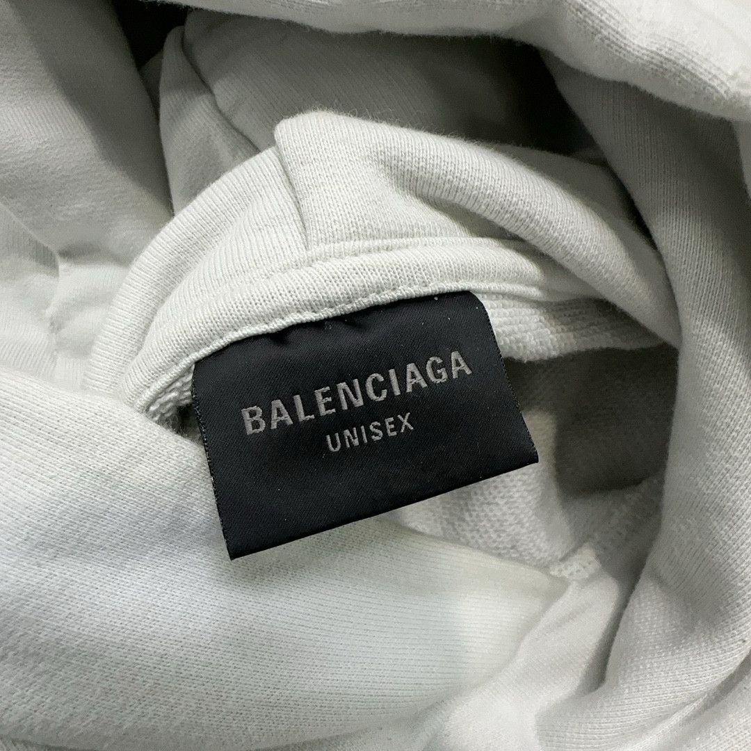 Balenciaga Balenciaga Distressed Logo Hoodie Size 1 Size US S / EU 44-46 / 1 - 6 Thumbnail