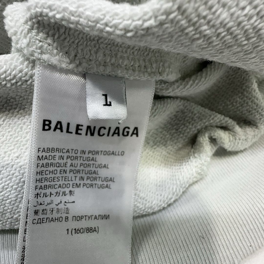 Balenciaga Balenciaga Distressed Logo Hoodie Size 1 Size US S / EU 44-46 / 1 - 5 Thumbnail