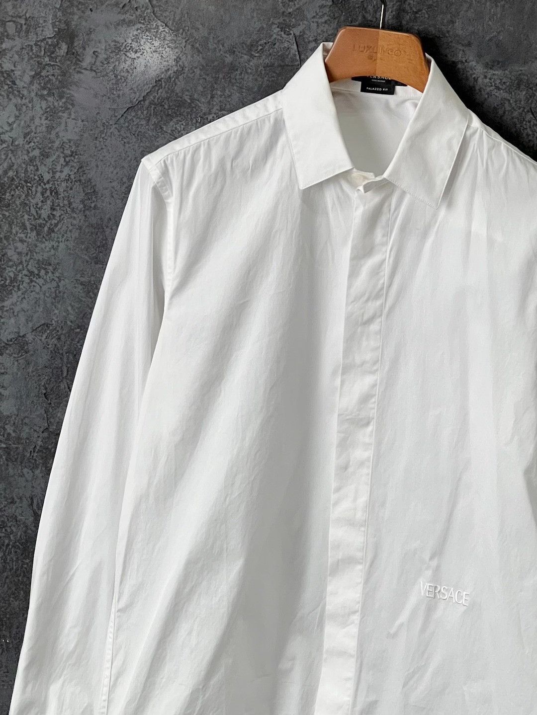 Versace Versace Cotton White Shirt m Men Size US M / EU 48-50 / 2 - 4 Thumbnail