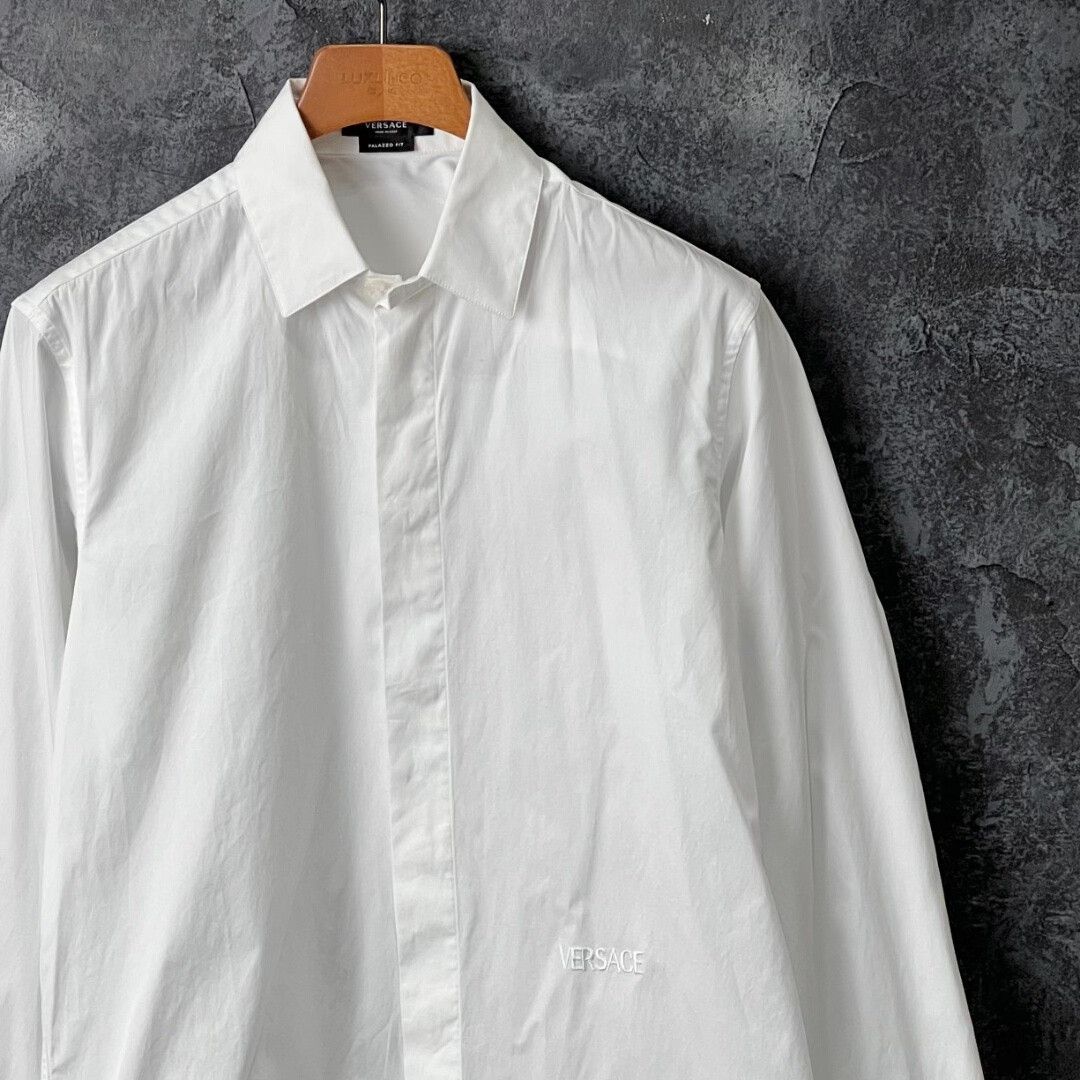 Versace Versace Cotton White Shirt m Men Size US M / EU 48-50 / 2 - 3 Thumbnail