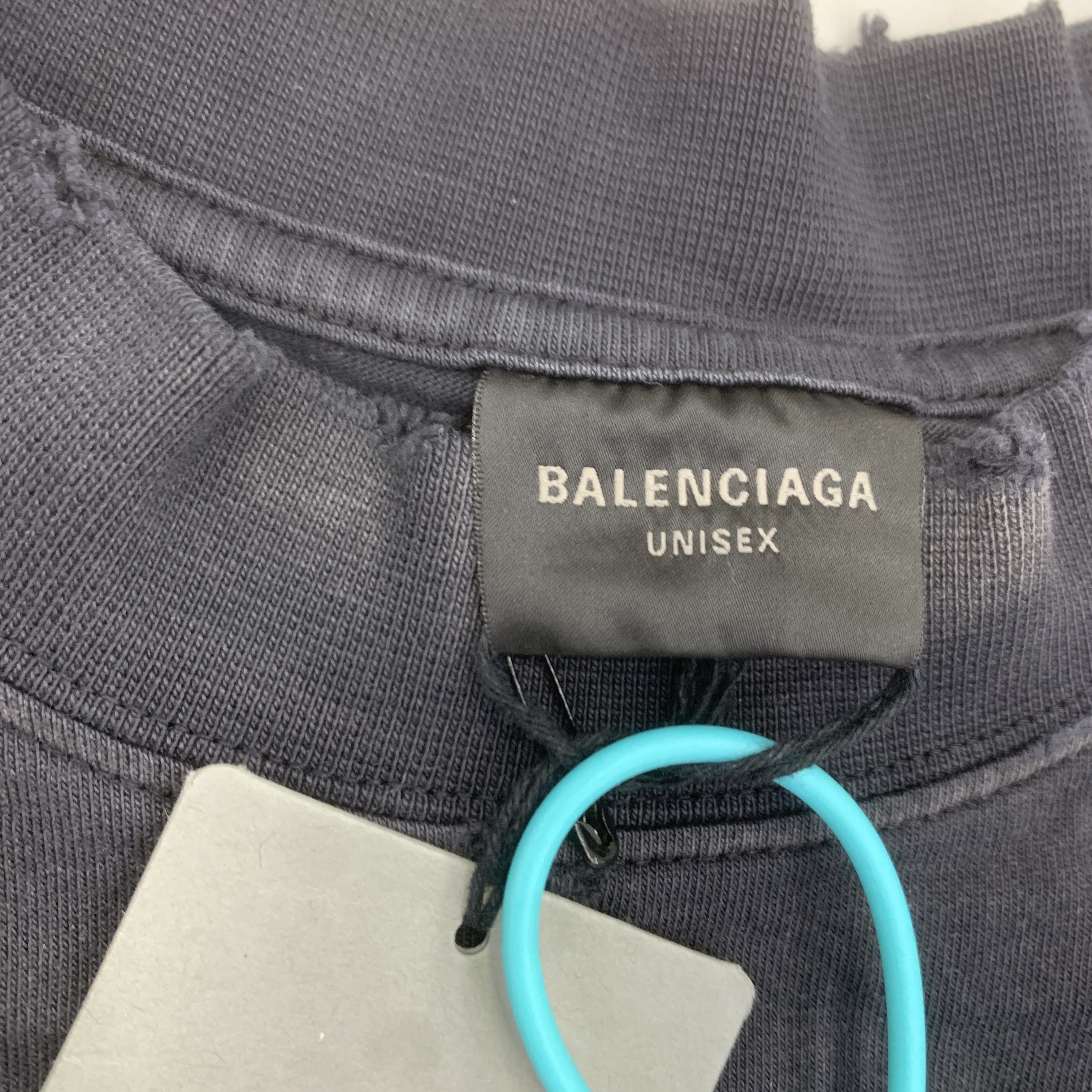 Balenciaga Balenciaga Tape Logo Vintage Jersey T-Shirt M Size US M / EU 48-50 / 2 - 3 Thumbnail