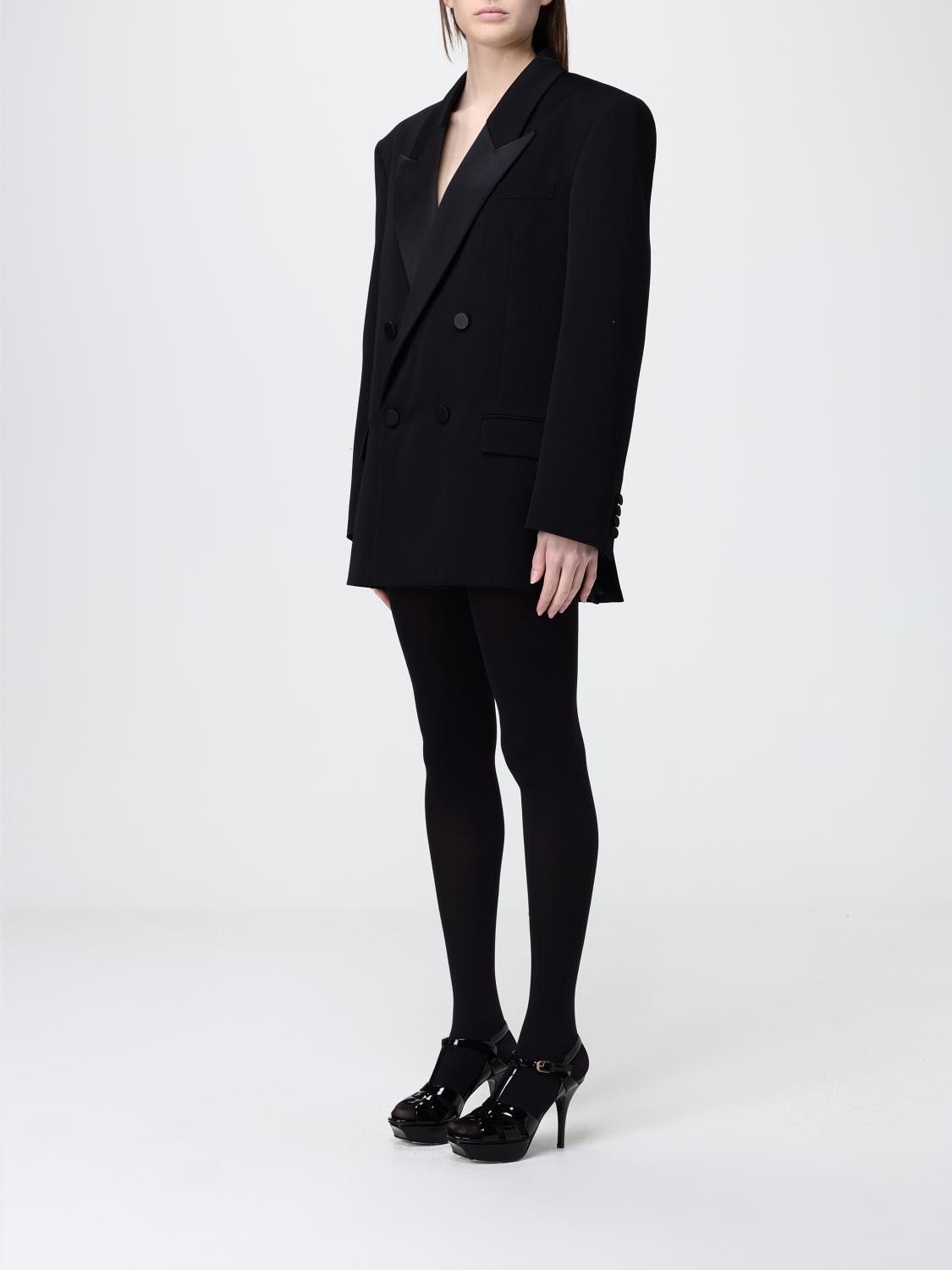 Saint Laurent Paris Saint Laurent Jacket Woman Black Size XS / US 0-2 / IT 36-38 - 3 Thumbnail