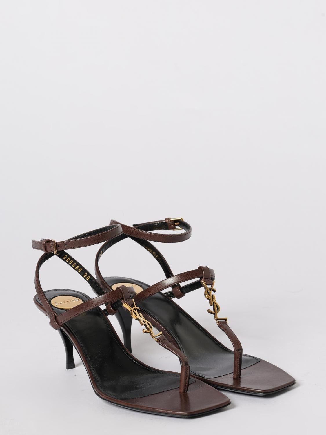 Saint Laurent Paris Saint Laurent Heeled Sandal Woman Brown Size US 6 / IT 36 - 2 Thumbnail