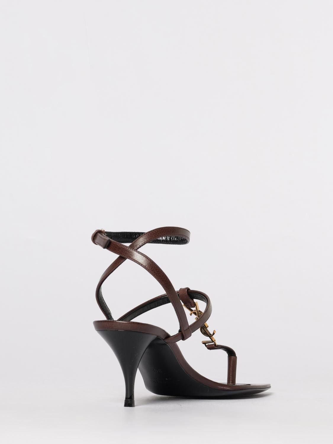 Saint Laurent Paris Saint Laurent Heeled Sandal Woman Brown Size US 8 / IT 38 - 3 Thumbnail
