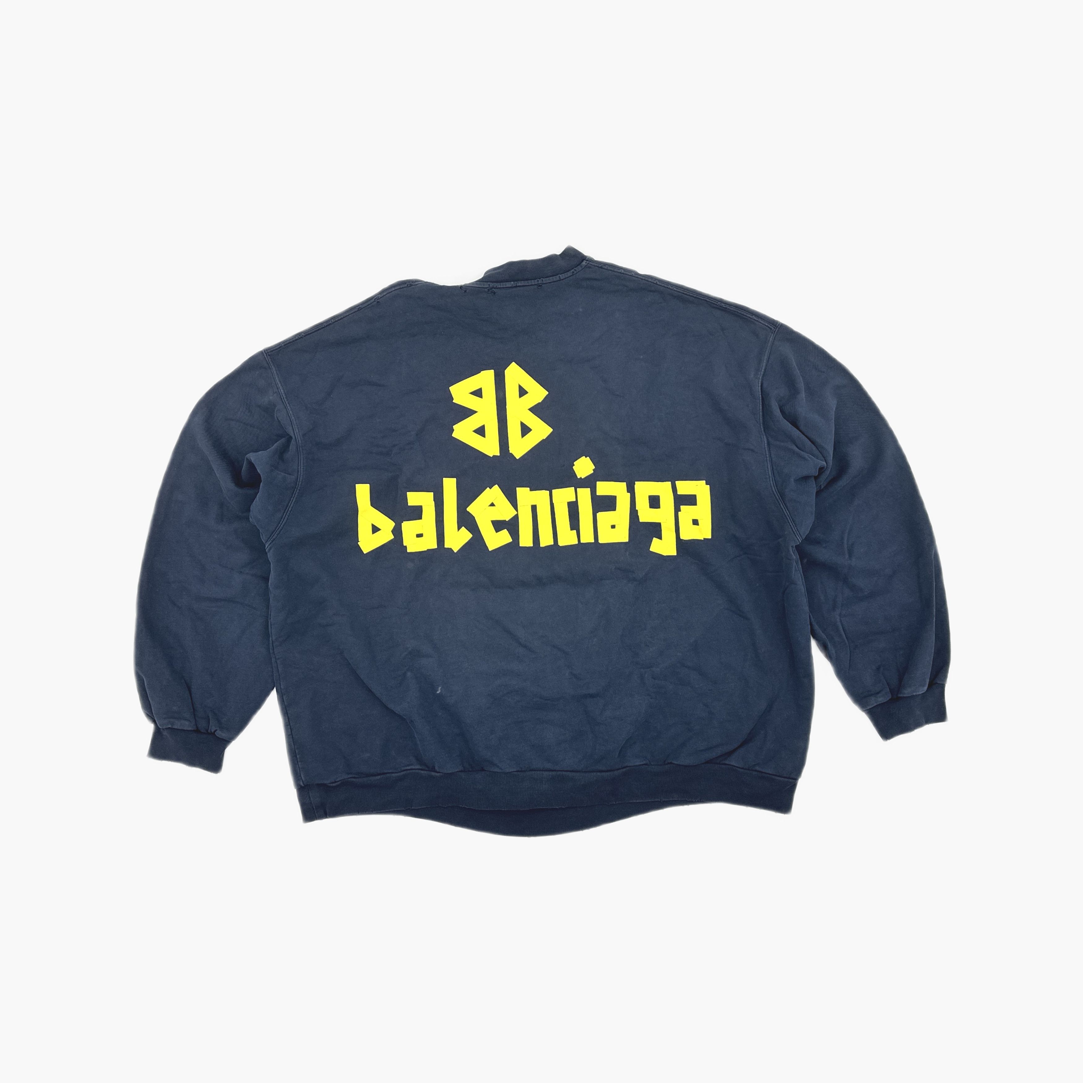 Balenciaga Balenciaga Tape Logo Sweatshirt Size 3 Size US L / EU 52-54 / 3 - 3 Thumbnail
