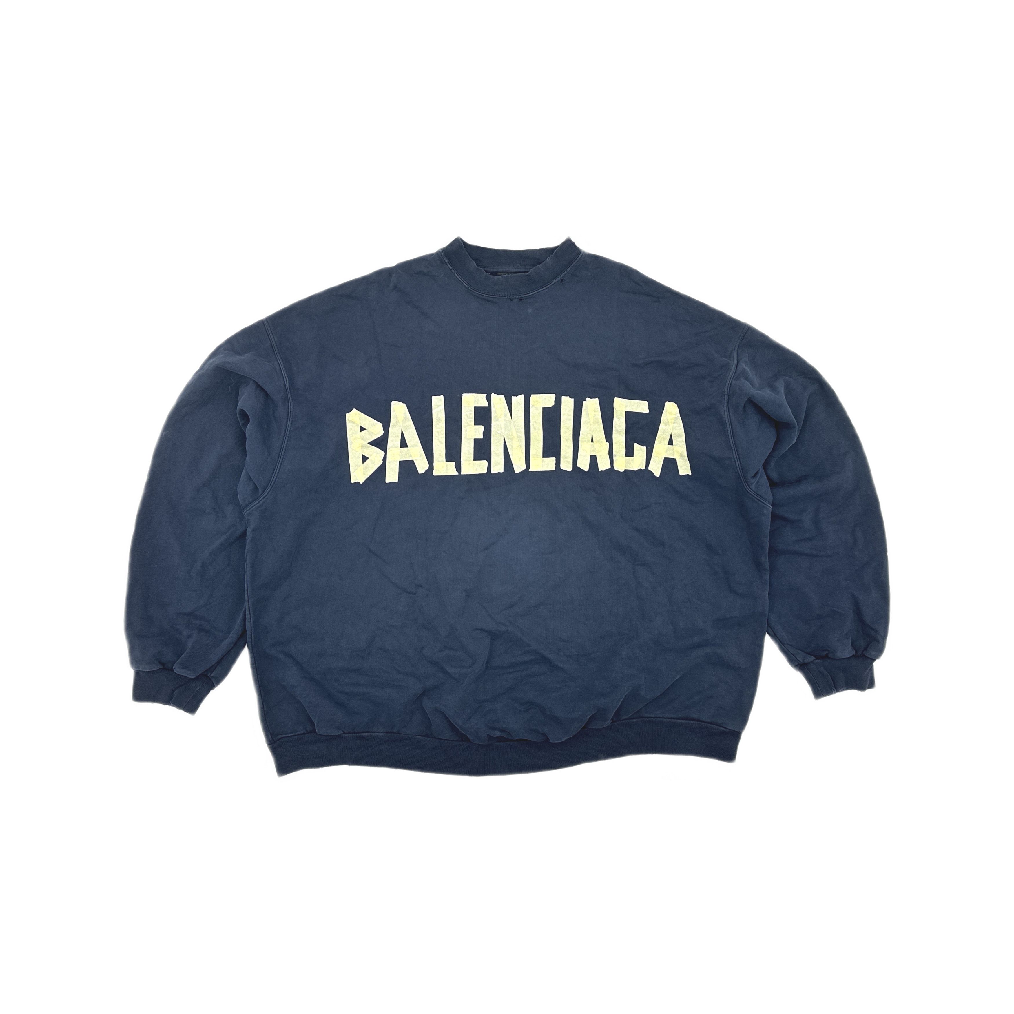 Balenciaga Balenciaga Tape Logo Sweatshirt Size 3 Size US L / EU 52-54 / 3 - 2 Thumbnail