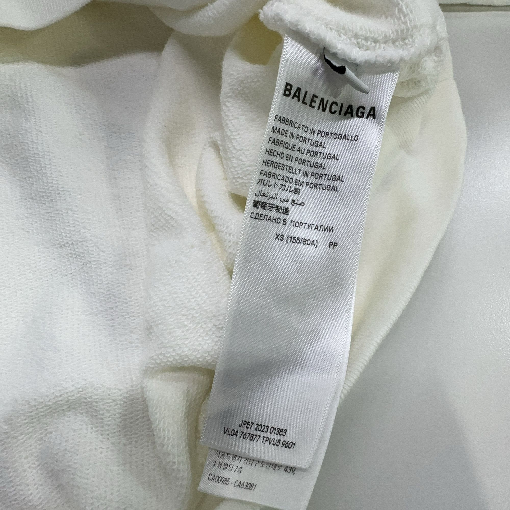 Balenciaga Balenciaga Arched Back Logo Pullover Hoodie XS Size US XS / EU 42 / 0 - 5 Thumbnail