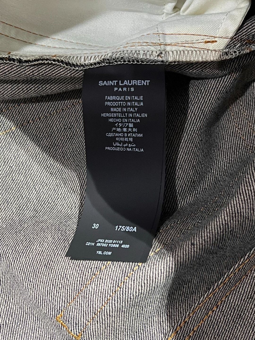 Saint Laurent Paris Saint Laurent Paris Denim Cotton Blue Denim Jeans 32 Men Size US 32 / EU 48 - 8 Thumbnail