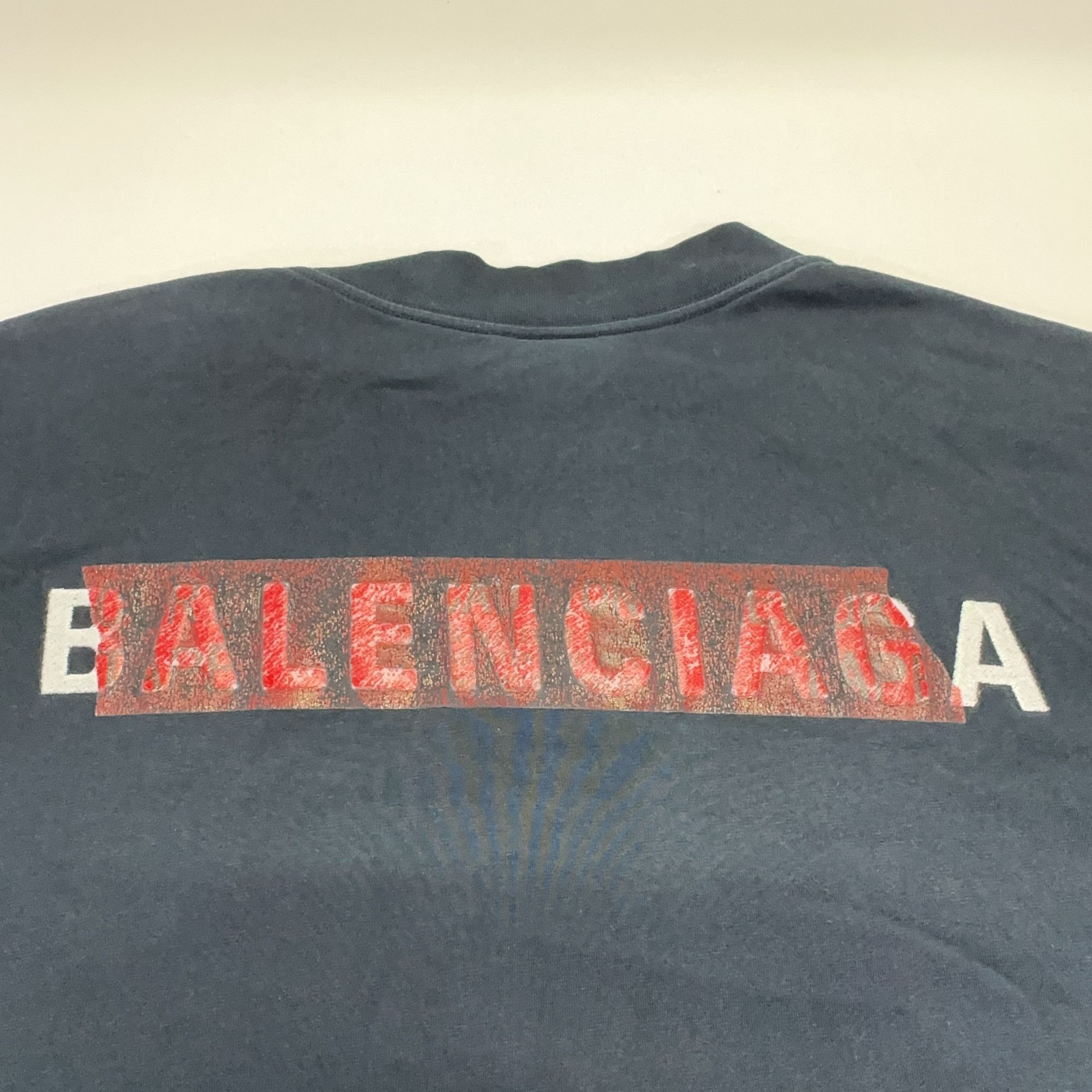 Balenciaga Balenciaga Tape Logo Print T-Shirt Size M Size US M / EU 48-50 / 2 - 11 Thumbnail