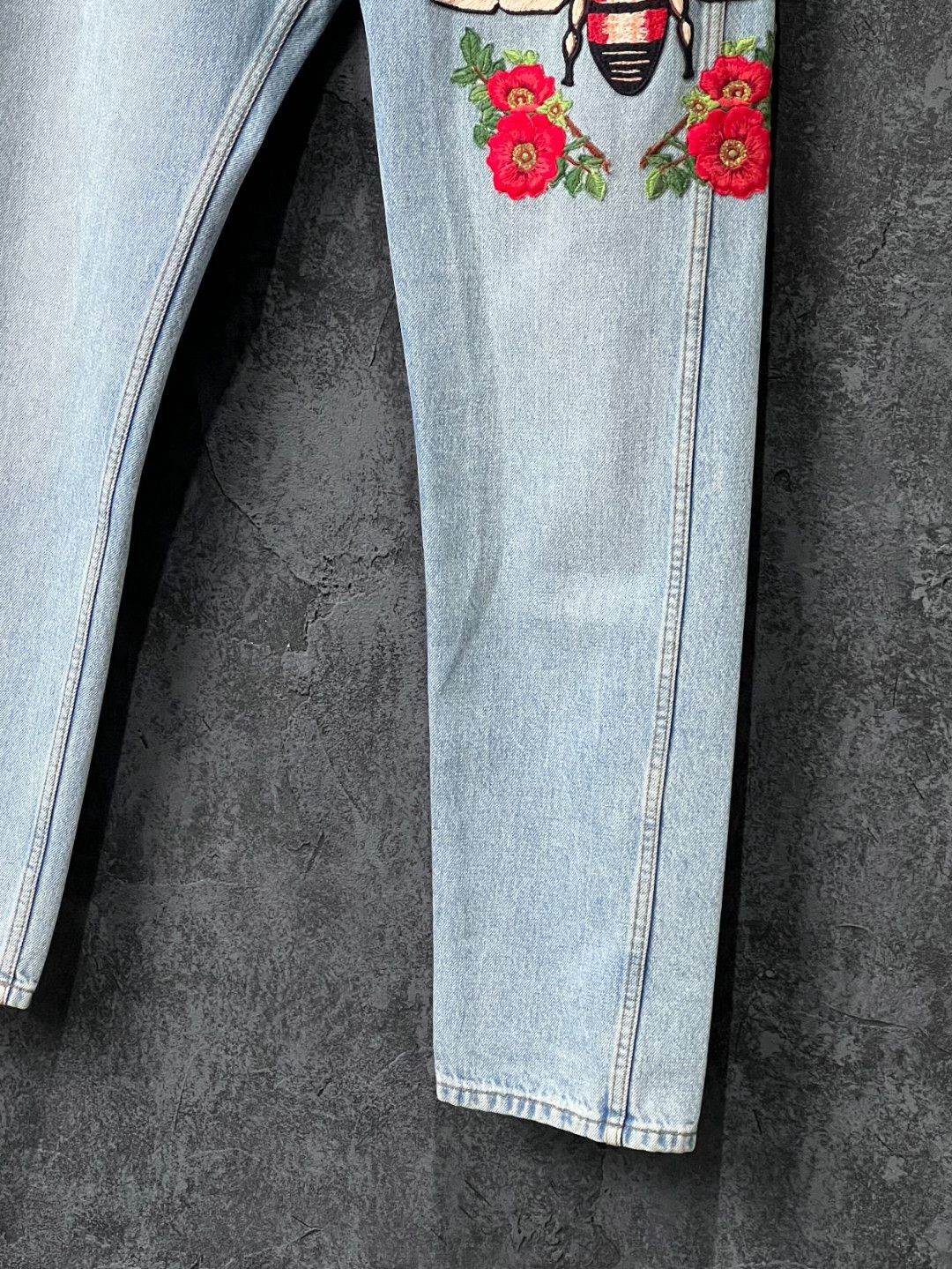 Gucci Gucci Denim Embroidered Denim Jeans 32 Men Size US 32 / EU 48 - 5 Thumbnail