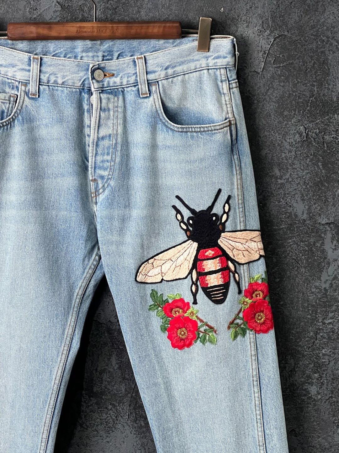 Gucci Gucci Denim Embroidered Denim Jeans 32 Men Size US 32 / EU 48 - 3 Thumbnail