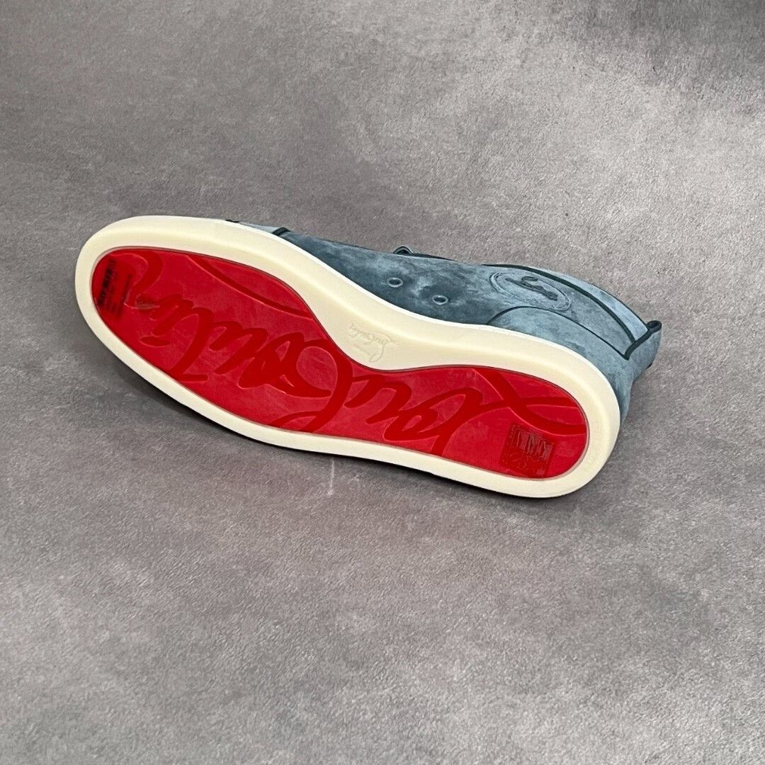 Christian Louboutin Christian Louboutin Leather Blue Hitop Sneakers 6.5 Men Size US 6.5 / EU 39-40 - 6 Thumbnail