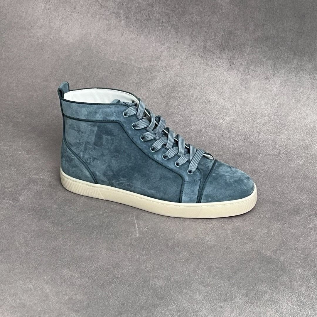 Christian Louboutin Christian Louboutin Leather Blue Hitop Sneakers 6.5 Men Size US 6.5 / EU 39-40 - 4 Thumbnail