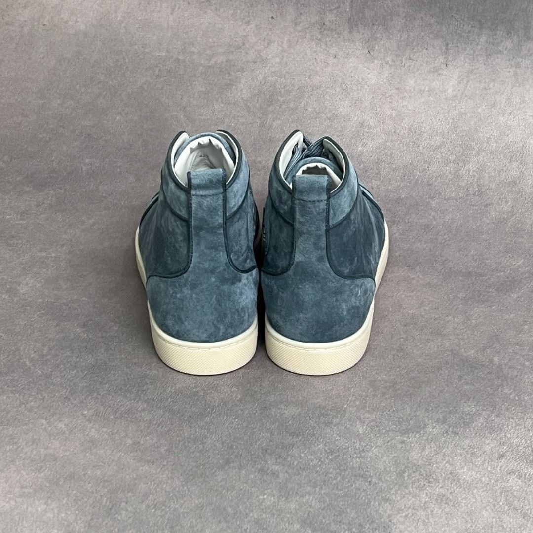 Christian Louboutin Christian Louboutin Leather Blue Hitop Sneakers 6.5 Men Size US 6.5 / EU 39-40 - 8 Thumbnail