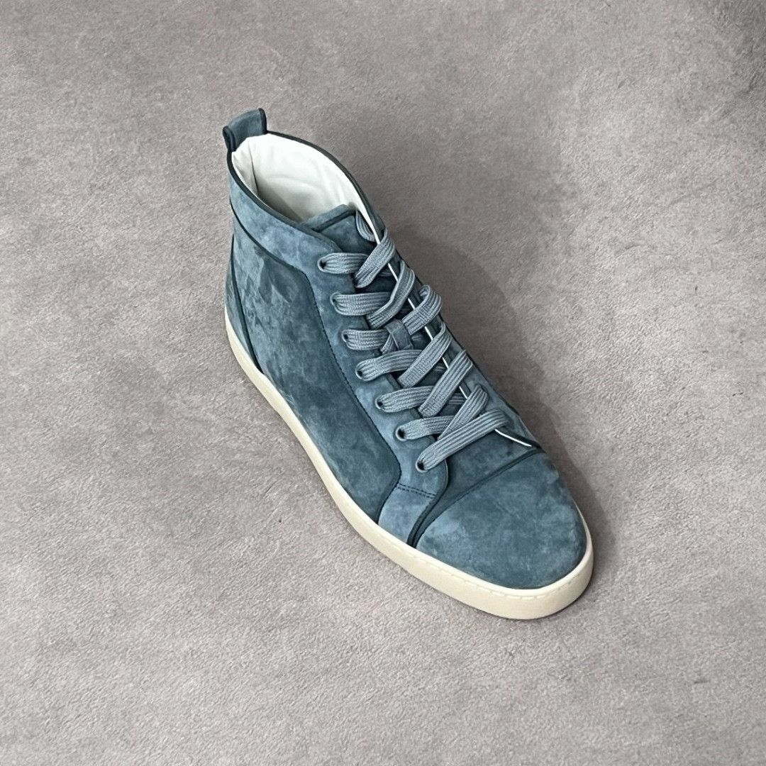 Christian Louboutin Christian Louboutin Leather Blue Hitop Sneakers 6.5 Men Size US 6.5 / EU 39-40 - 5 Thumbnail