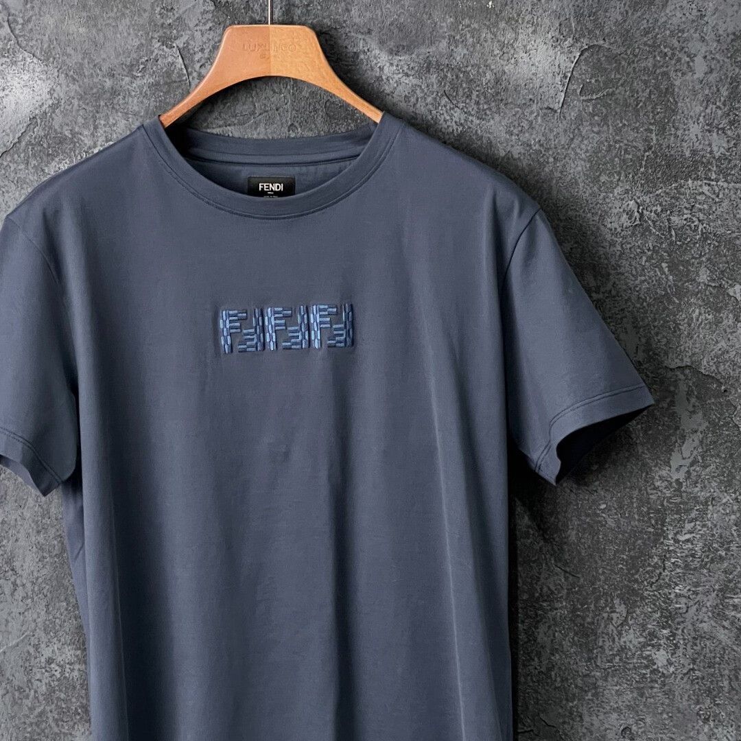 Fendi Fendi Cotton Blue T-Shirt m Men Size US M / EU 48-50 / 2 - 3 Thumbnail