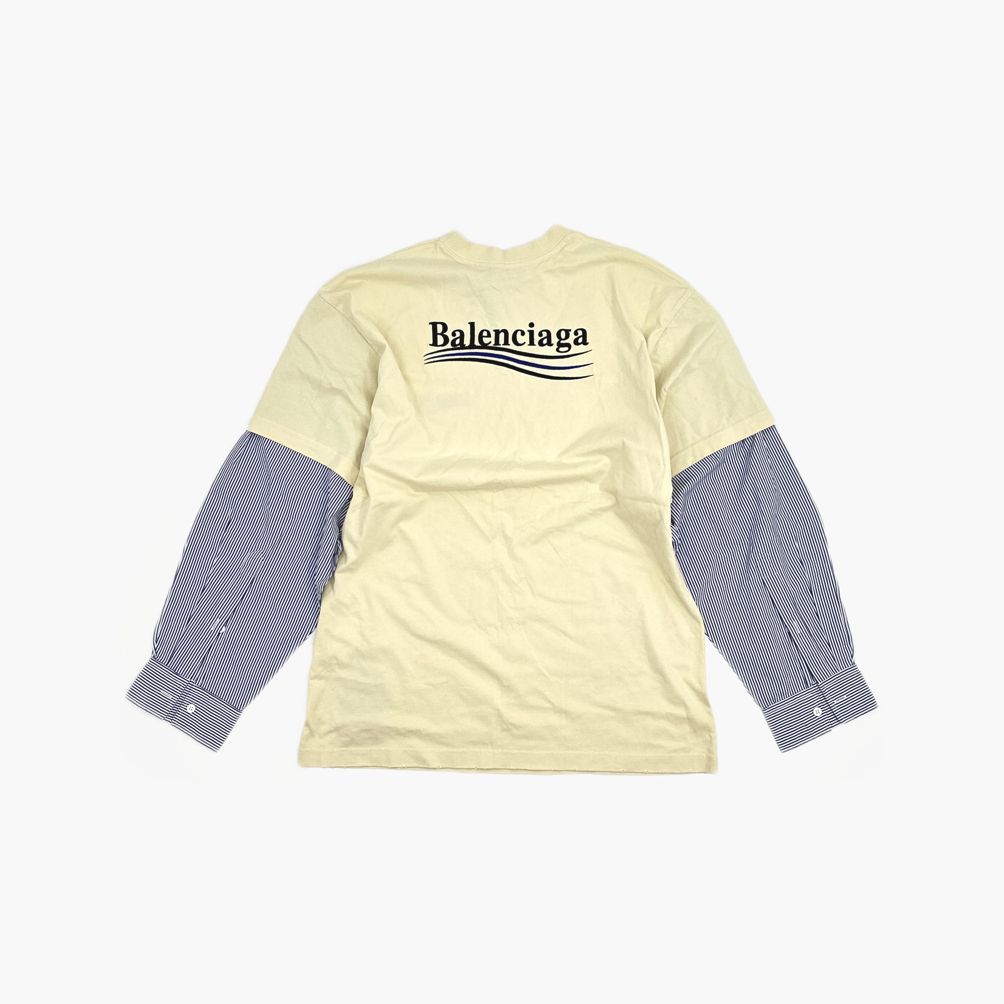 Balenciaga Balenciaga Logo Layered Long Sleeve T-Shirt Size 2 Size US M / EU 48-50 / 2 - 3 Thumbnail
