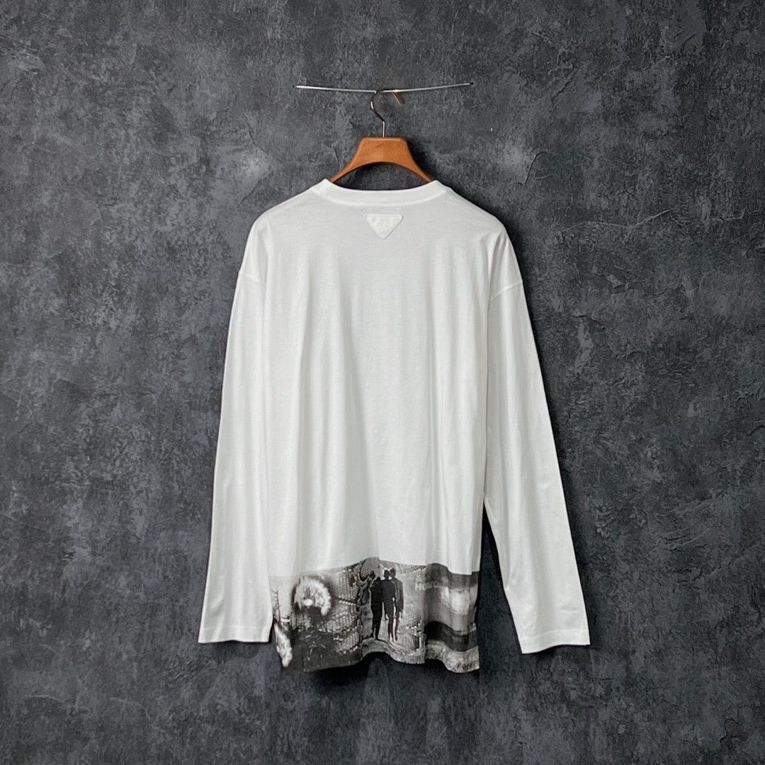 Prada Prada Cotton Printed T-Shirt l Men Size US L / EU 52-54 / 3 - 2 Thumbnail