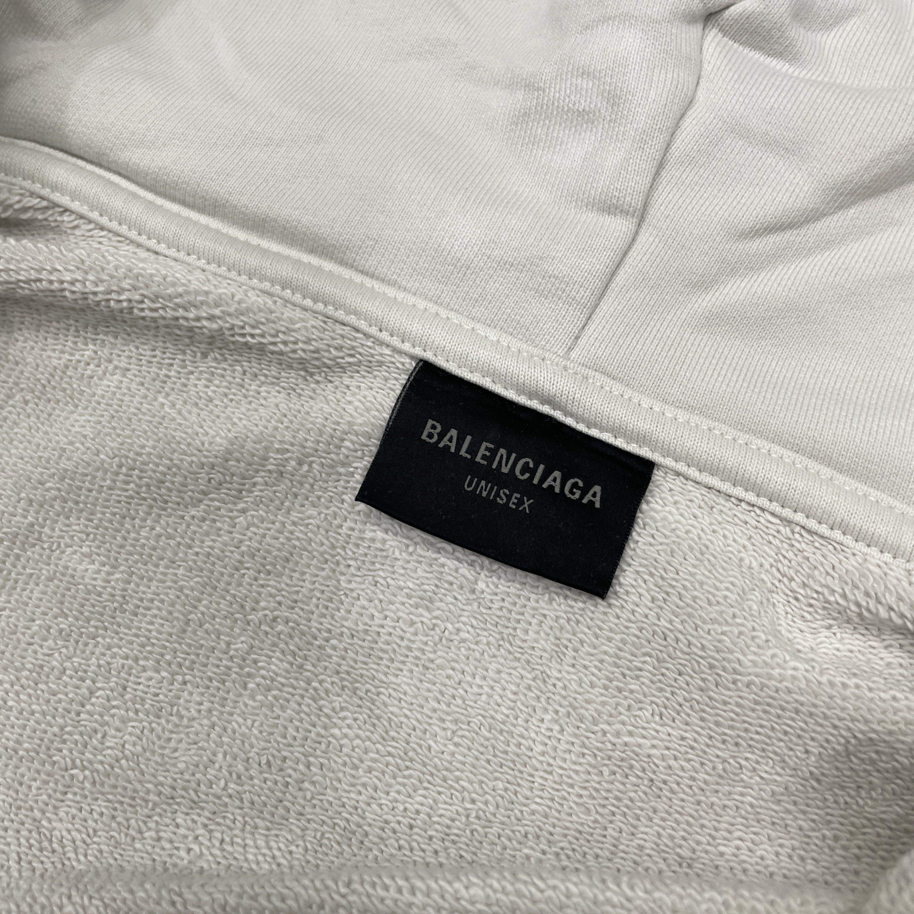 Balenciaga Balenciaga Logo Zip Hoodie White XS Size US XS / EU 42 / 0 - 4 Thumbnail