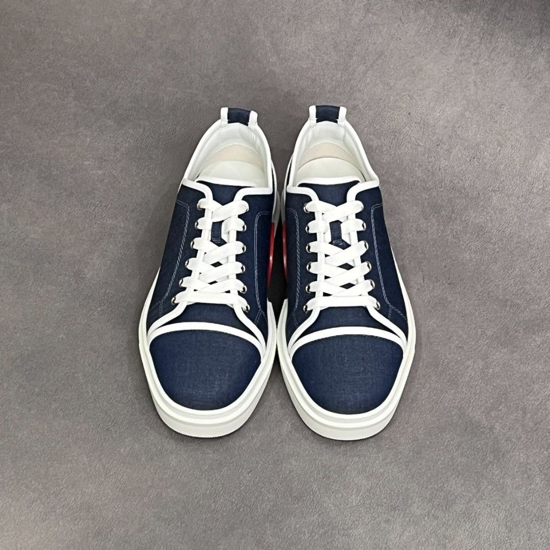 Christian Louboutin Christian Louboutin Leather Blue Lowtop Sneakers 6 Men Size US 6 / EU 39 - 7 Thumbnail