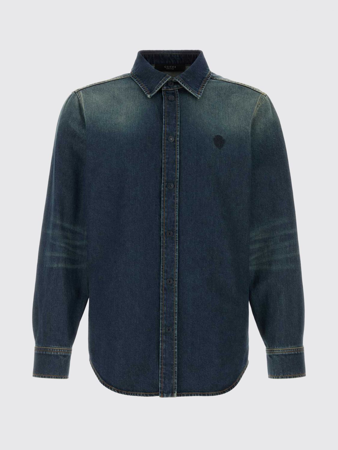 Gucci Gucci Shirt Men Blue Size US XL / EU 56 / 4 - 2 Thumbnail