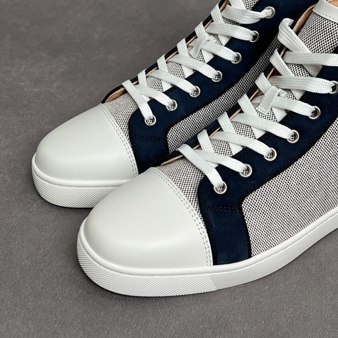 Christian Louboutin Christian Louboutin Leather Multi Hitop Sneakers 6.5 Men Size US 6.5 / EU 39-40 - 2 Thumbnail