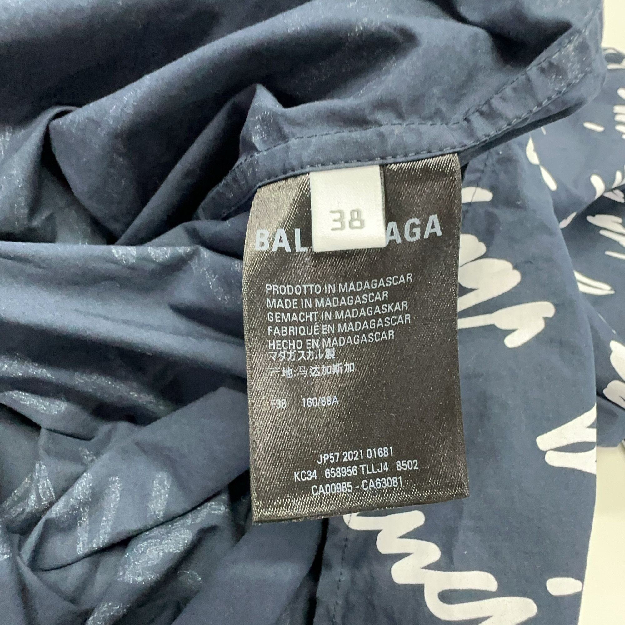 Balenciaga Balenciaga Script Logo Button Up Shirt 38 Size S / US 4 / IT 40 - 5 Thumbnail