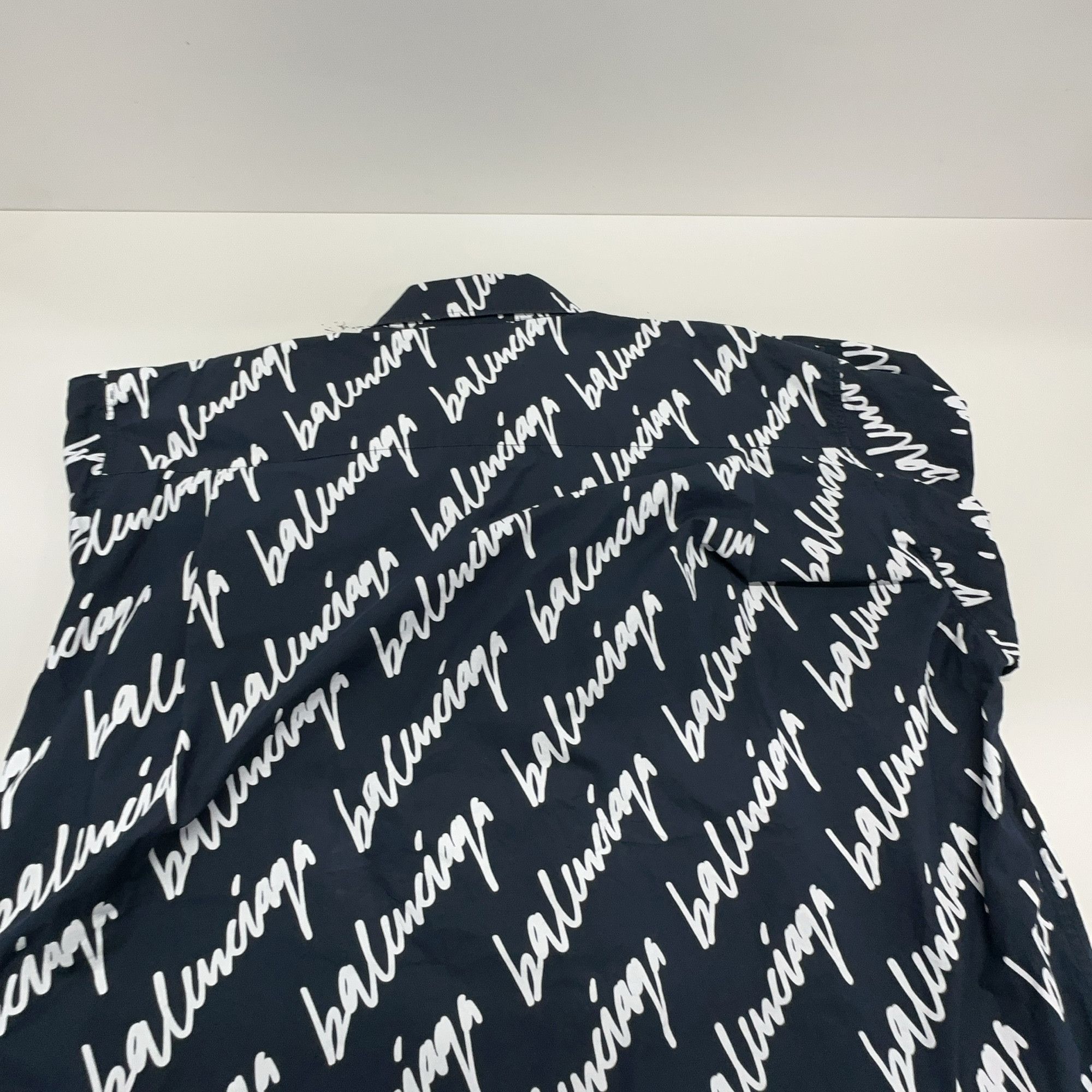 Balenciaga Balenciaga Script Logo Button Up Shirt 38 Size S / US 4 / IT 40 - 12 Thumbnail