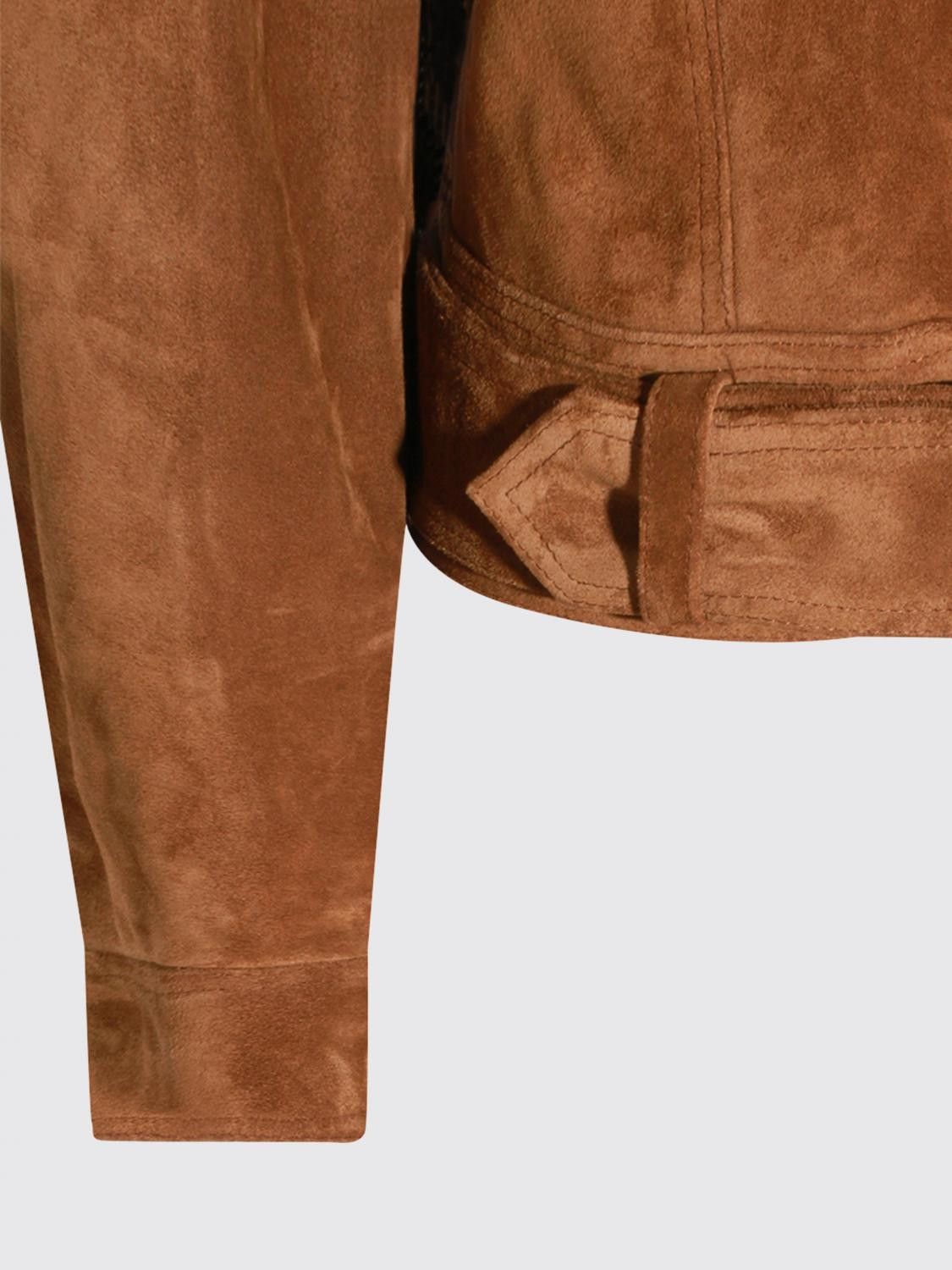 Saint Laurent Paris Saint Laurent Jacket Woman Brown Size S / US 4 / IT 40 - 4 Thumbnail