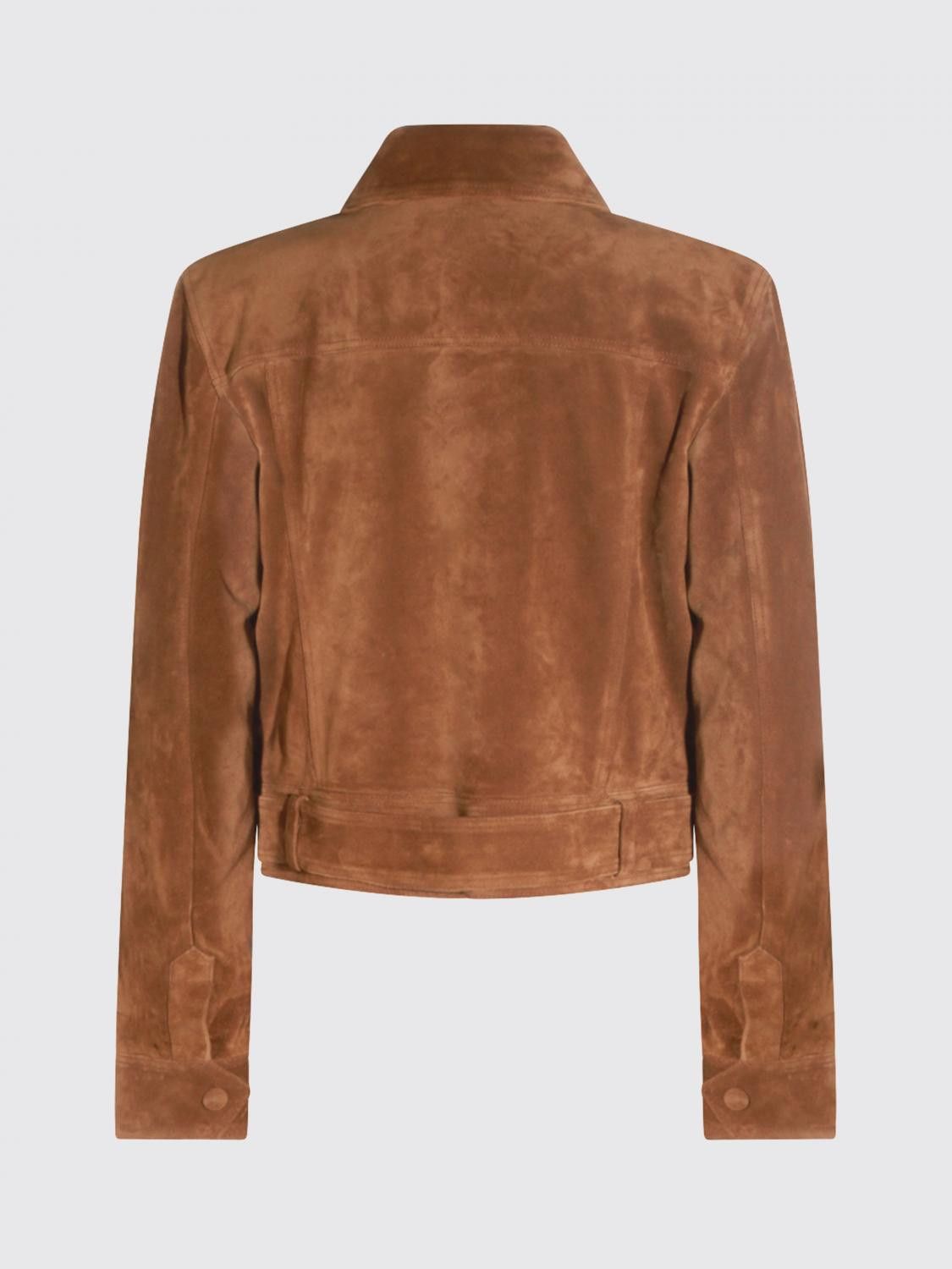 Saint Laurent Paris Saint Laurent Jacket Woman Brown Size S / US 4 / IT 40 - 3 Thumbnail