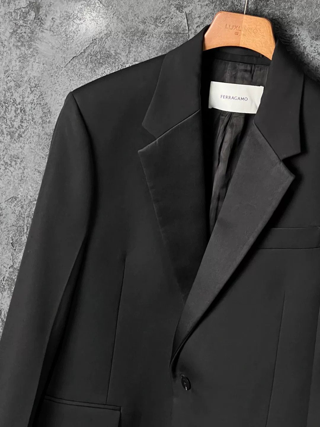 Salvatore Ferragamo Salvatore Ferragamo Wool Black Suit 40r Men Size 40R - 4 Thumbnail
