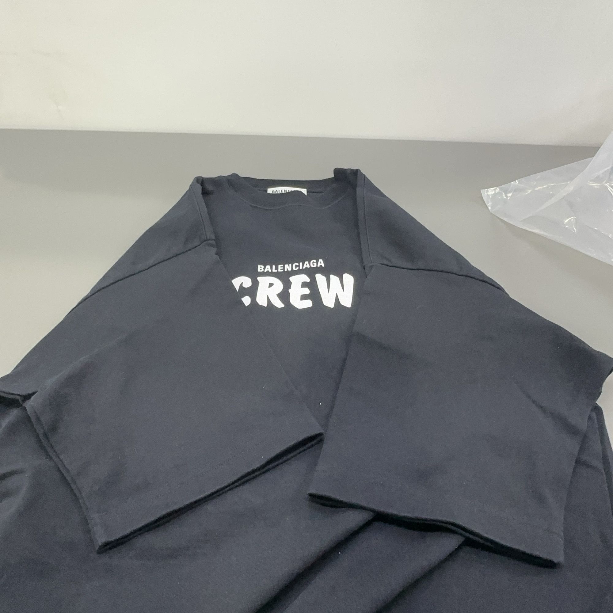 Balenciaga Balenciaga Crew Logo Print T-Shirt S Size US S / EU 44-46 / 1 - 14 Thumbnail