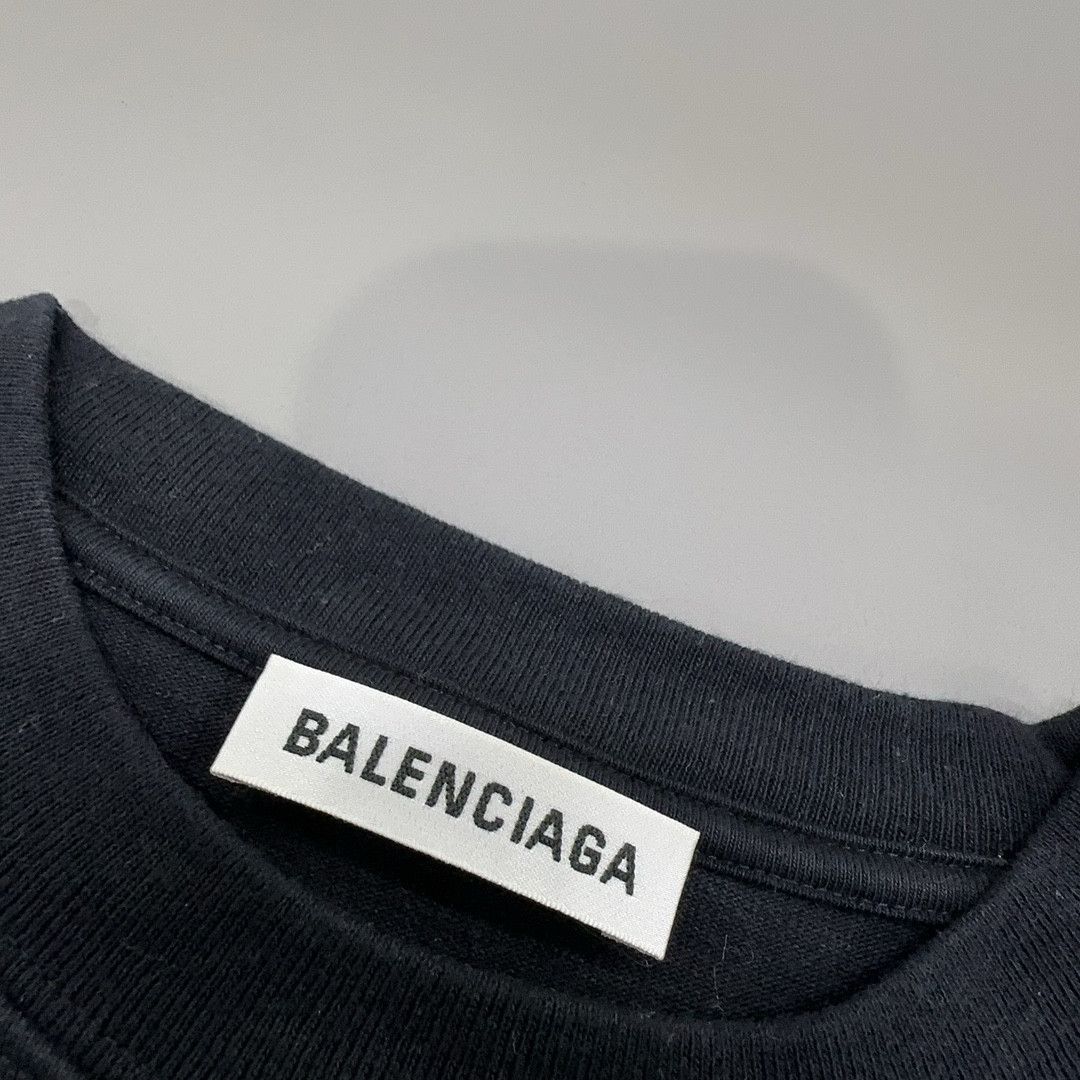 Balenciaga Balenciaga Crew Logo Print T-Shirt S Size US S / EU 44-46 / 1 - 6 Thumbnail