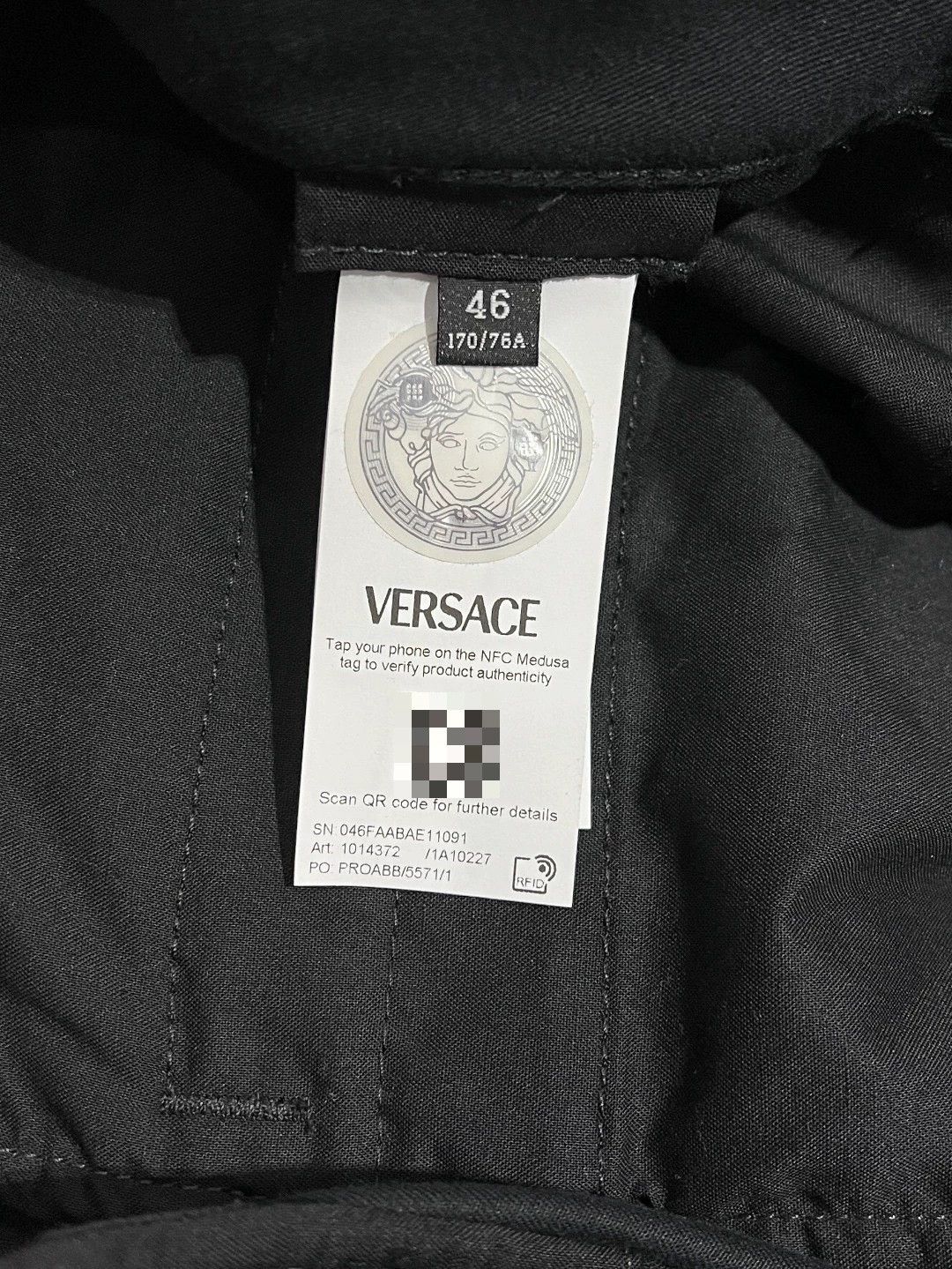 Versace Versace Casual Cotton Black Casual Pants 30 Men Size US 30 / EU 46 - 7 Thumbnail