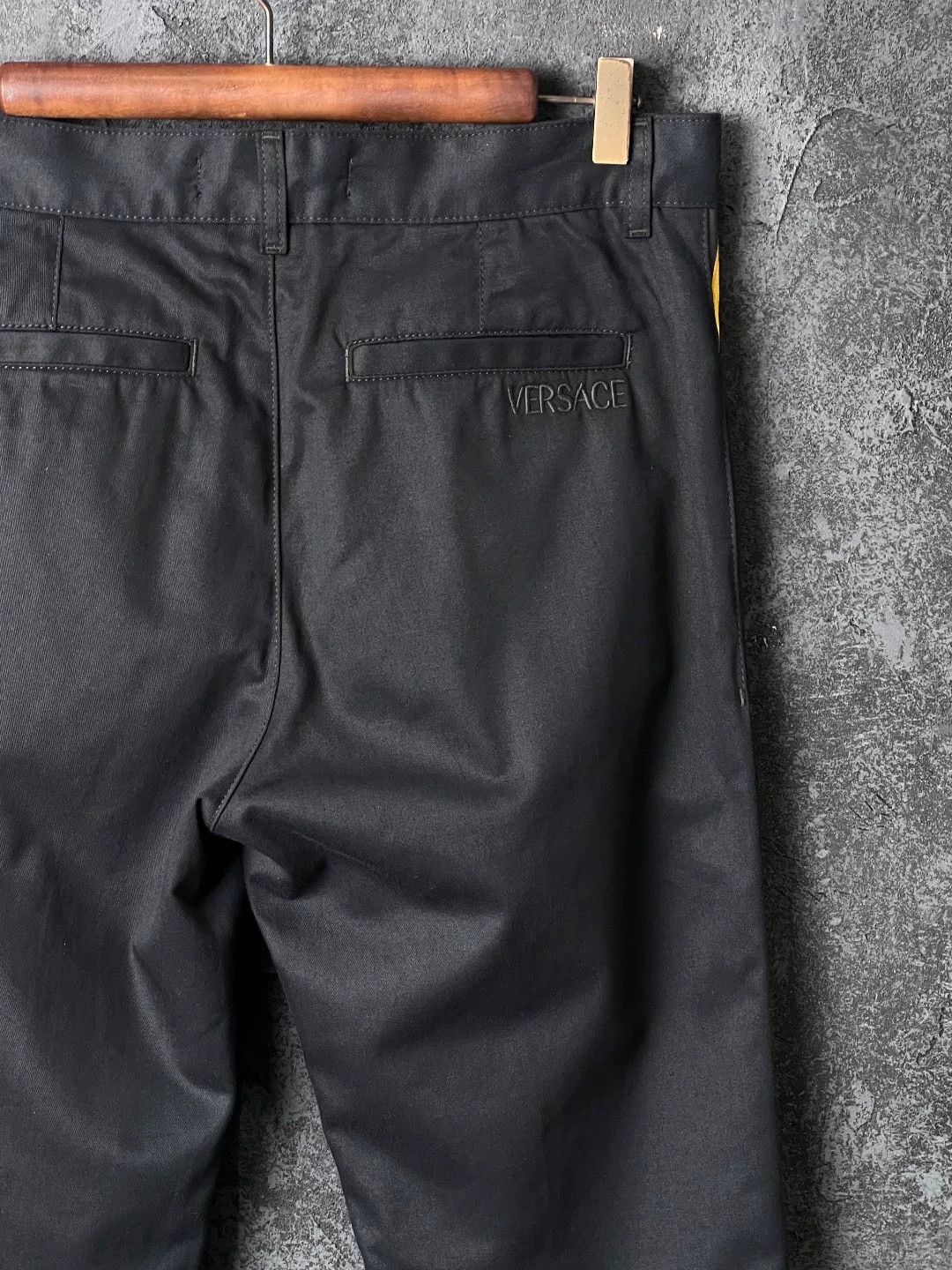 Versace Versace Casual Cotton Black Casual Pants 30 Men Size US 30 / EU 46 - 6 Thumbnail