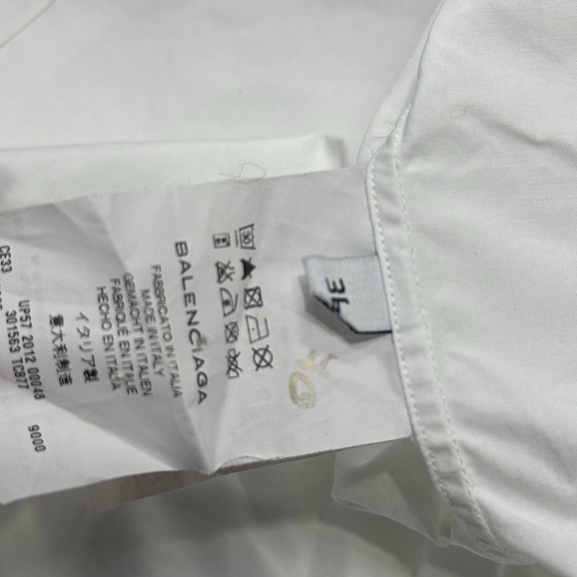 Balenciaga Balenciaga Full Zip Long Sleeve Shirt Size 36 Size US S / EU 44-46 / 1 - 5 Thumbnail