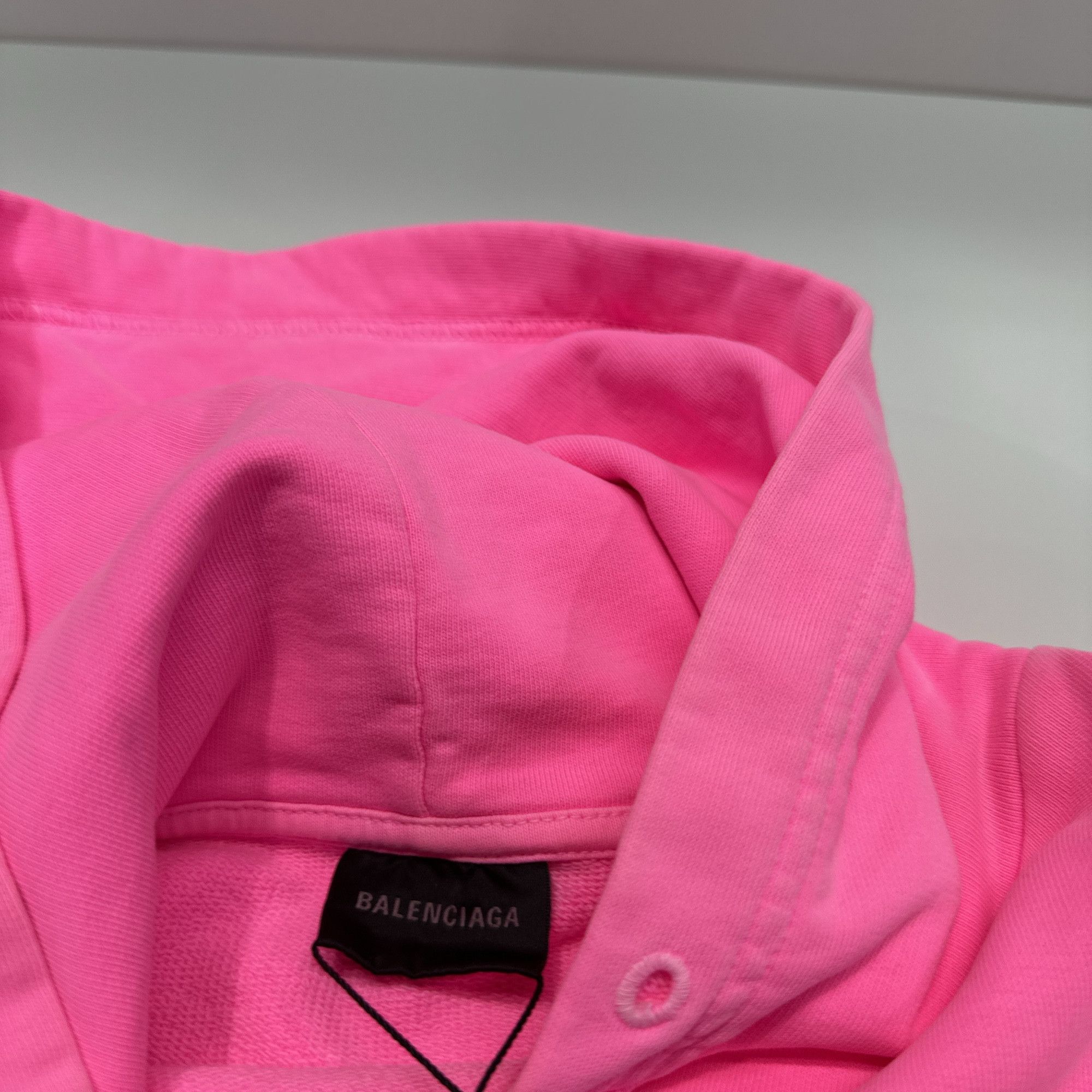Balenciaga Balenciaga WFP Logo Print Hoodie Pink Size L Size US L / EU 52-54 / 3 - 5 Thumbnail