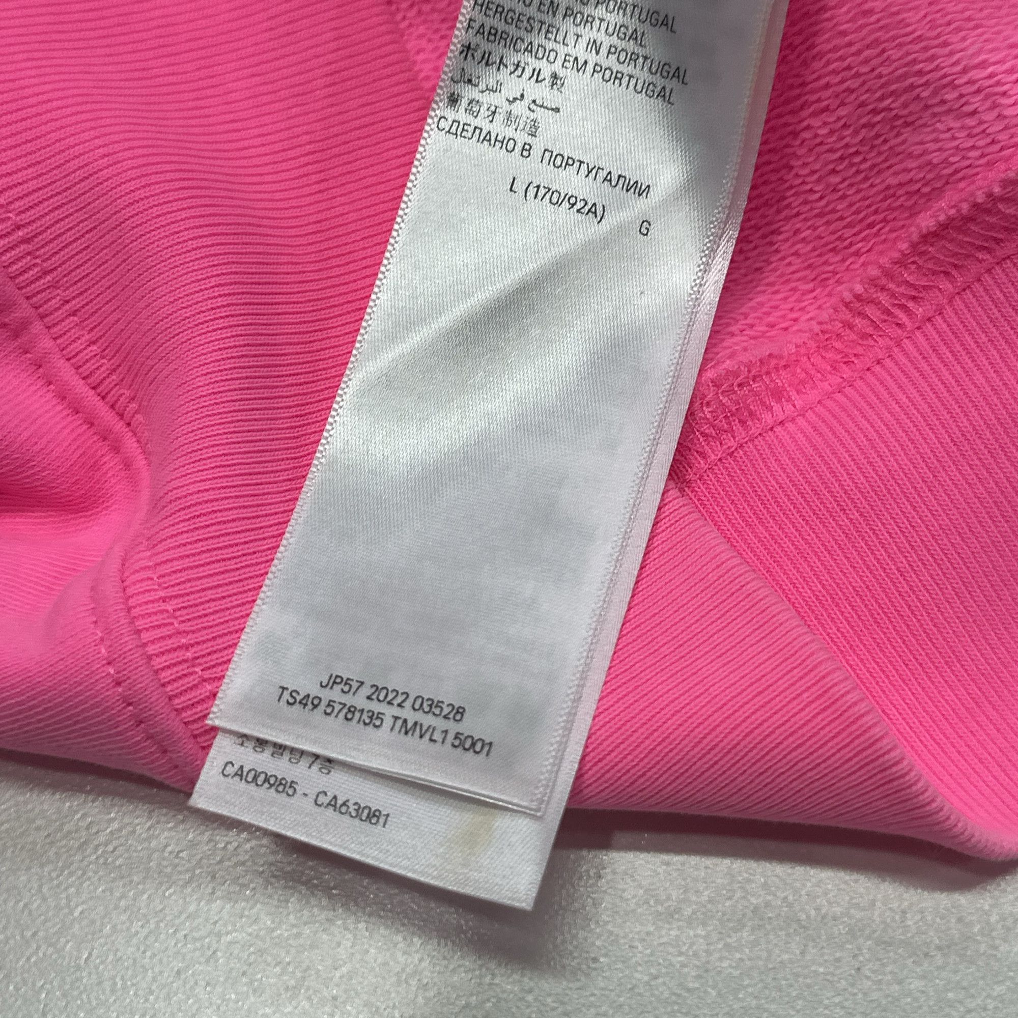 Balenciaga Balenciaga WFP Logo Print Hoodie Pink Size L Size US L / EU 52-54 / 3 - 7 Thumbnail