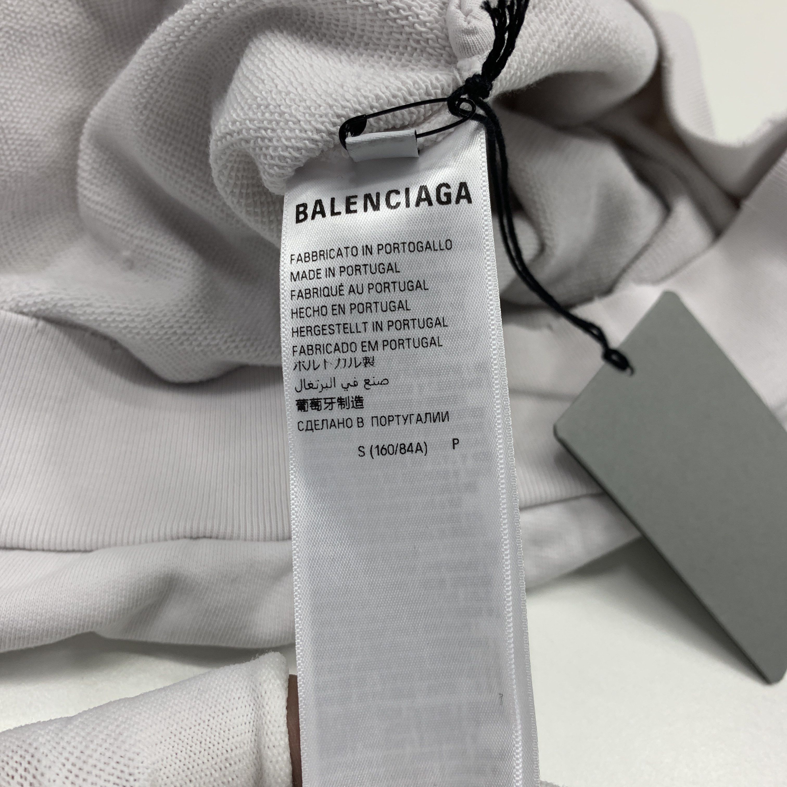 Balenciaga Balenciaga SS24 Distressed Logo Hoodie S Size US S / EU 44-46 / 1 - 5 Thumbnail