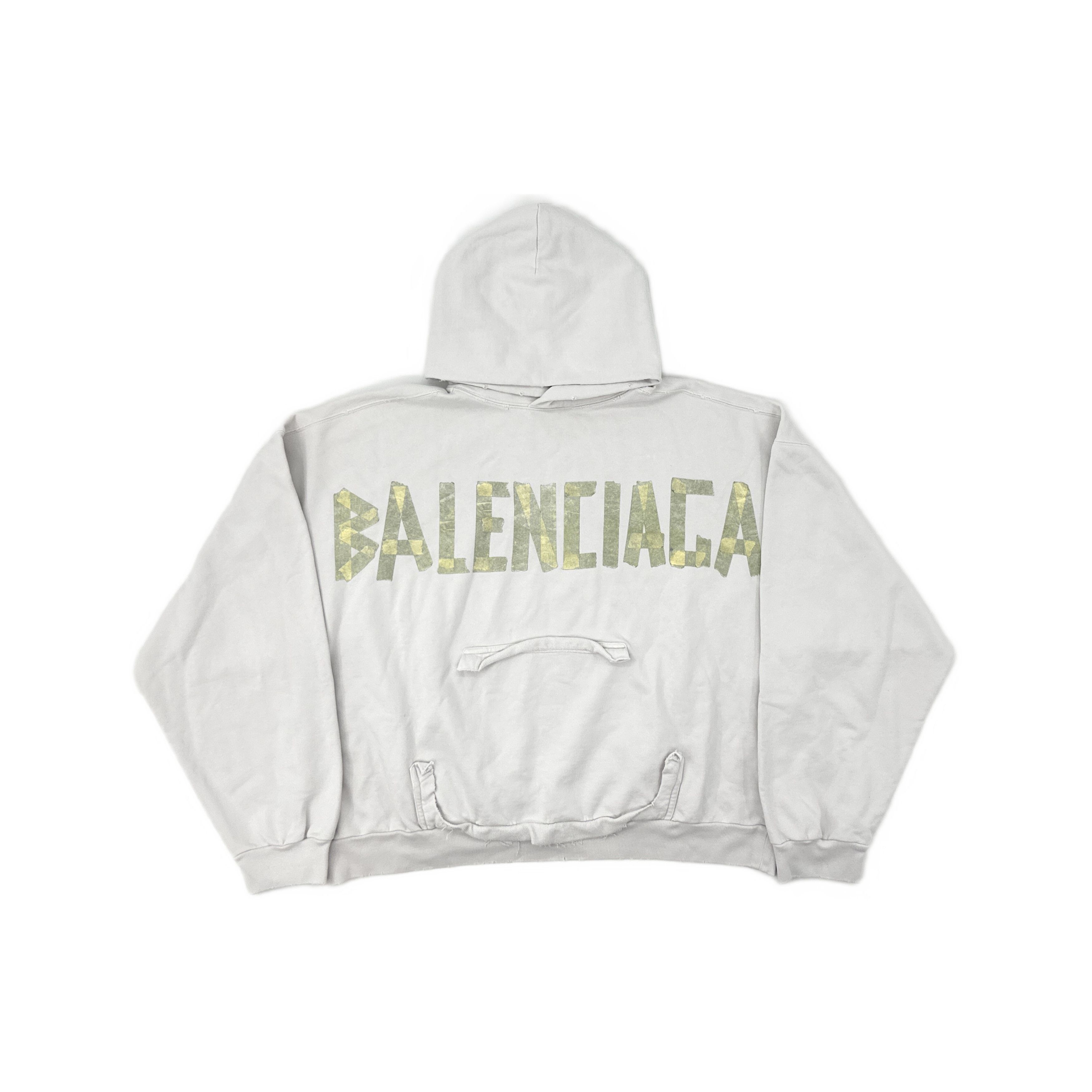Balenciaga Balenciaga SS24 Distressed Logo Hoodie S Size US S / EU 44-46 / 1 - 2 Thumbnail