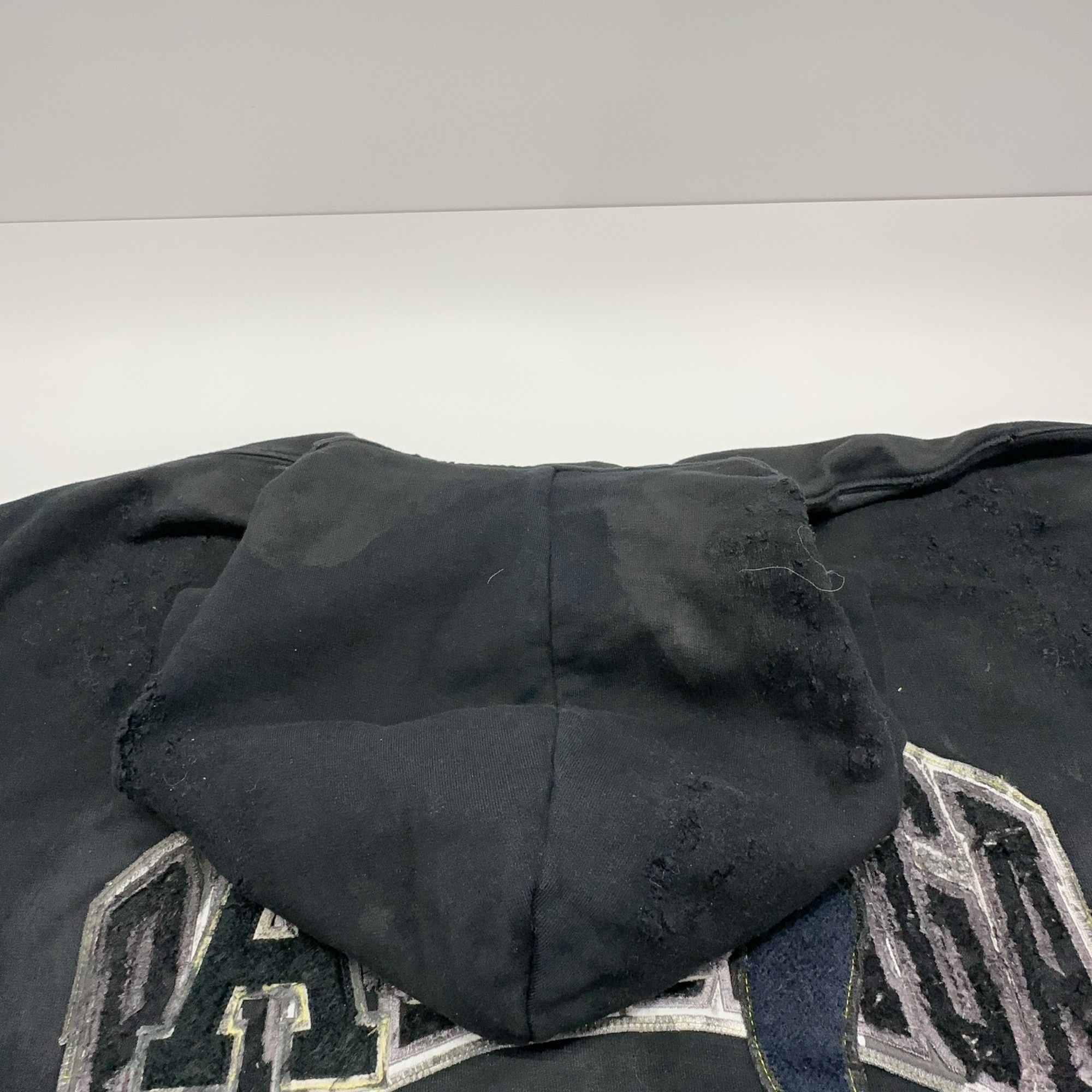 Balenciaga Balenciaga Distressed Arc Logo Hoodie Size 1 Size US S / EU 44-46 / 1 - 10 Thumbnail
