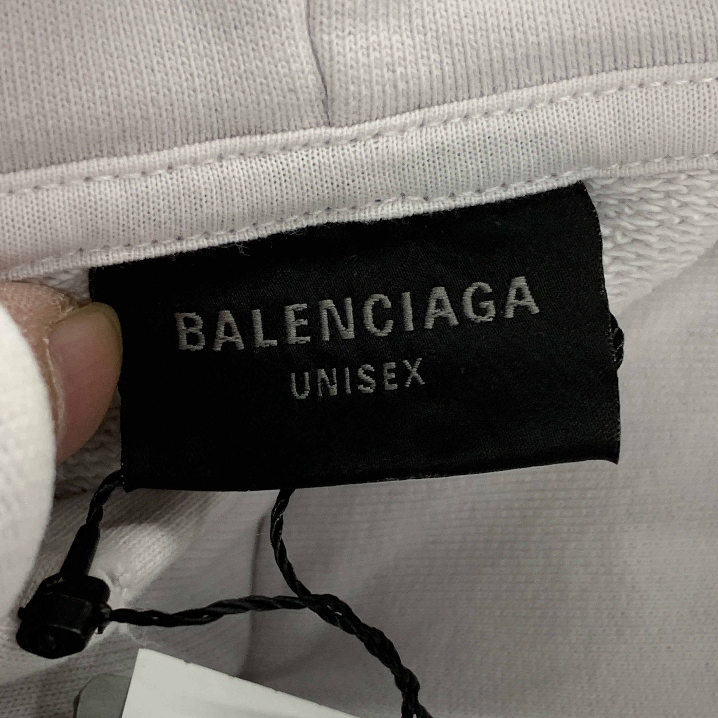 Balenciaga Balenciaga Tape Logo Distressed Hoodie XXS Size US XXS / EU 40 - 4 Thumbnail
