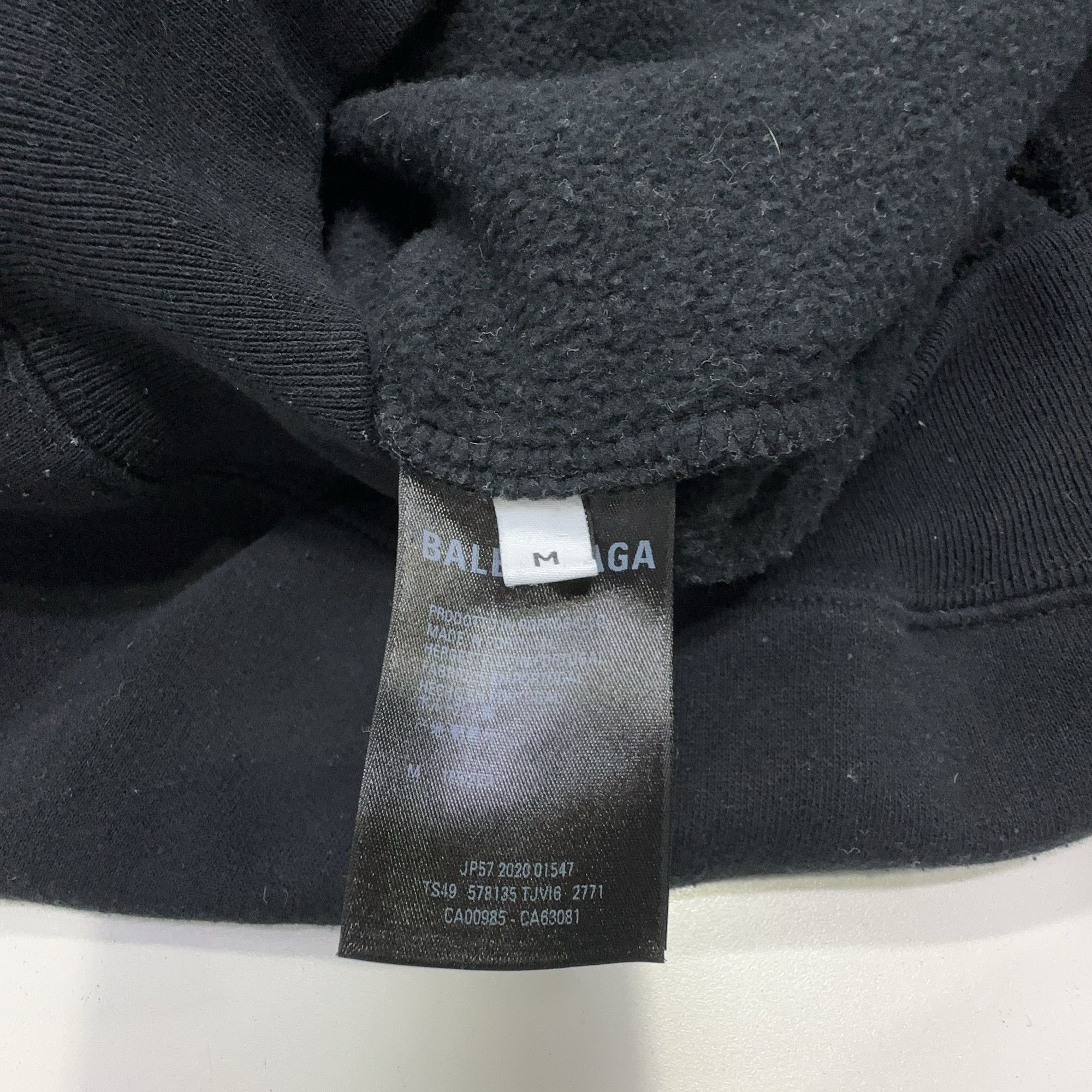 Balenciaga Balenciaga Languages Logo Hoodie Size M Size M / US 6-8 / IT 42-44 - 4 Thumbnail