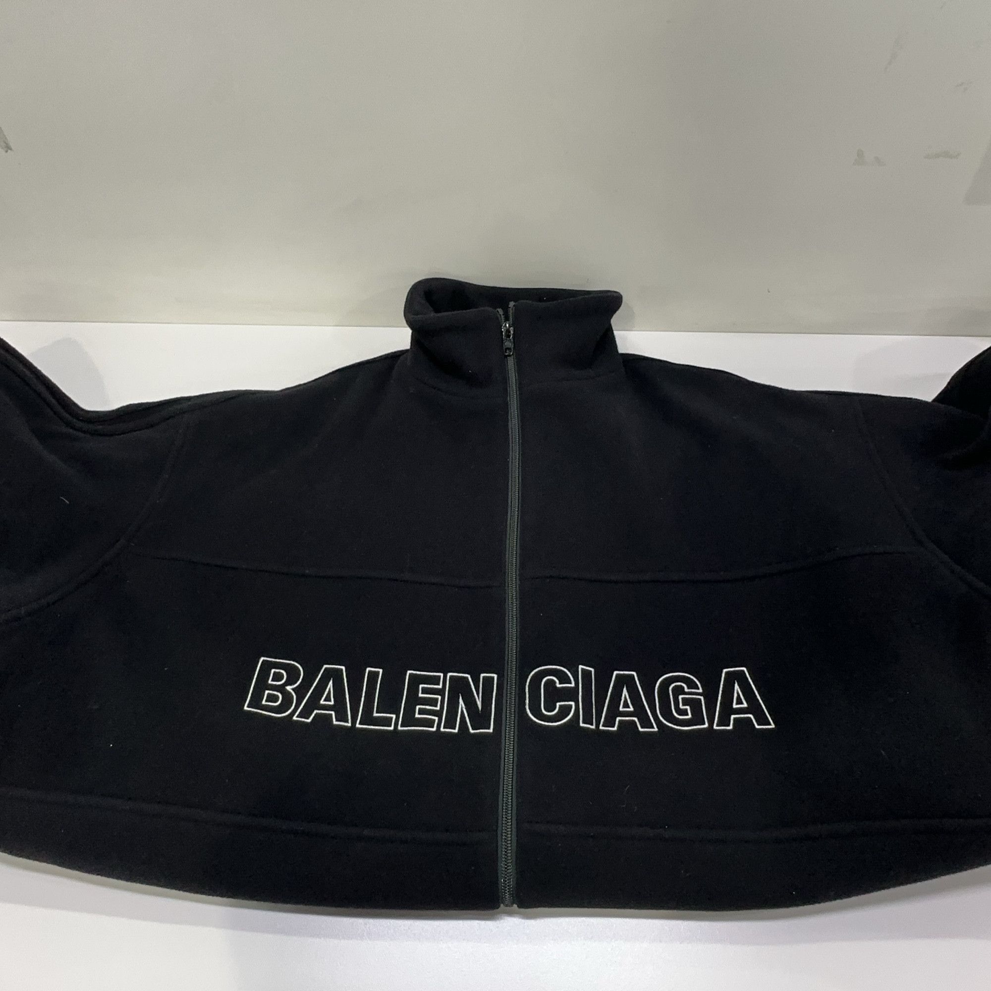 Balenciaga Balenciaga Logo Print Wool Zip-up Jacket Size 46 Size US S / EU 44-46 / 1 - 8 Thumbnail