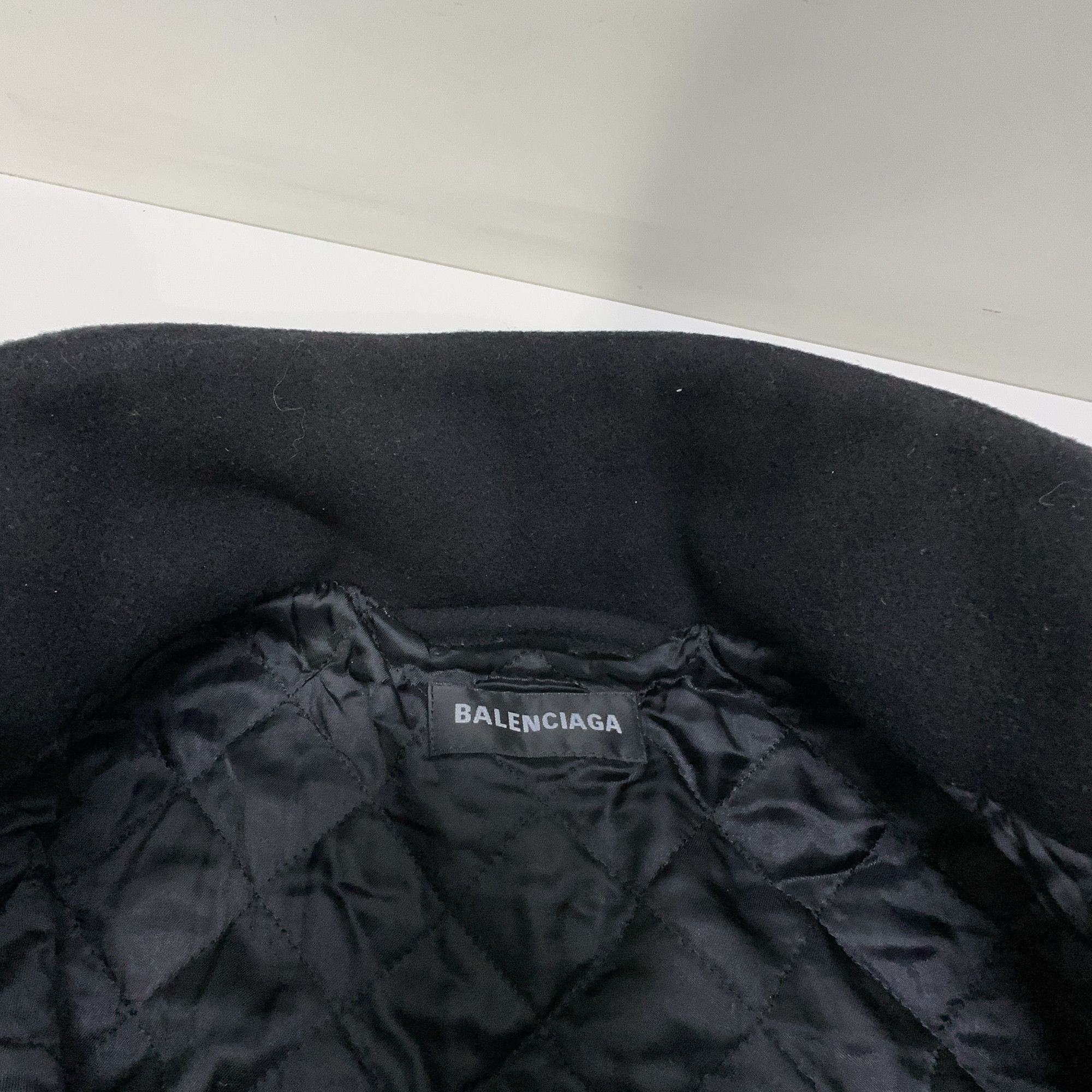 Balenciaga Balenciaga Logo Print Wool Zip-up Jacket Size 46 Size US S / EU 44-46 / 1 - 6 Thumbnail