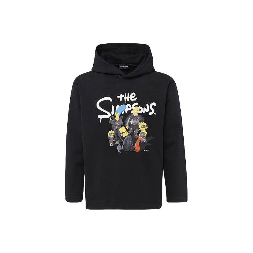Balenciaga Balenciaga x The Simpsons Graphic Hoodie Black S Size US S / EU 44-46 / 1 - 2 Thumbnail